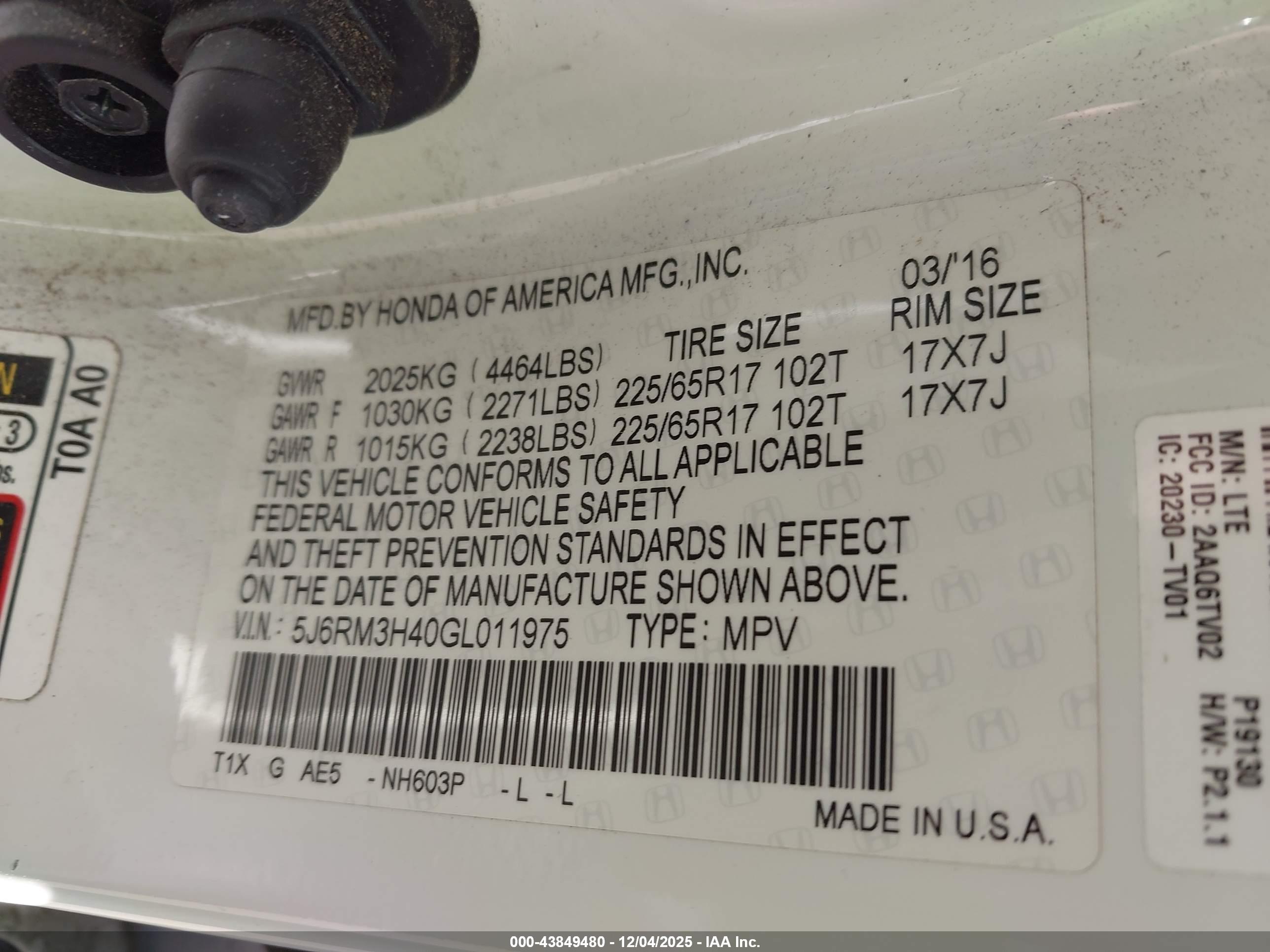 HONDA CR-V image 9