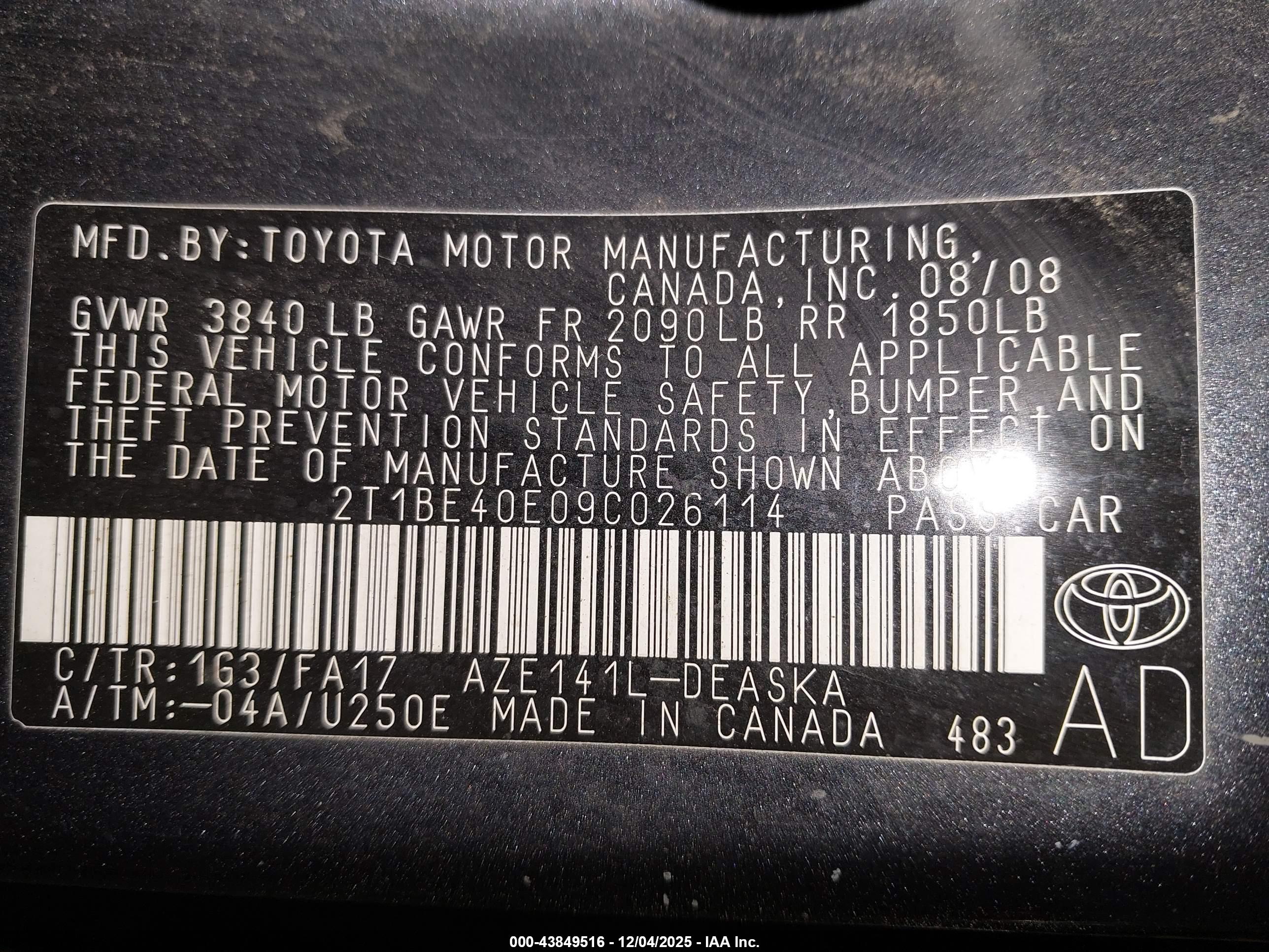 TOYOTA COROLLA image 9