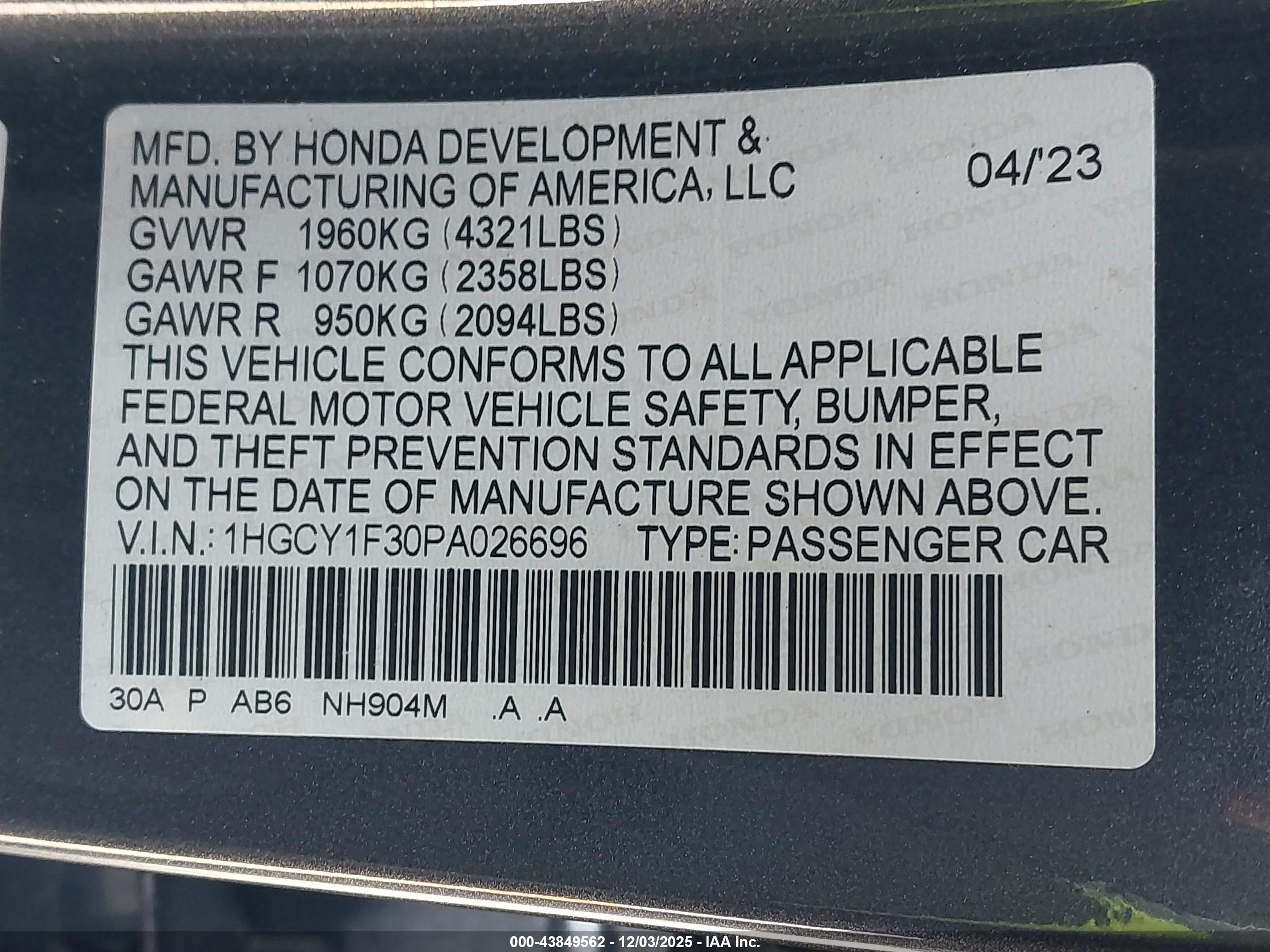 HONDA ACCORD image 9