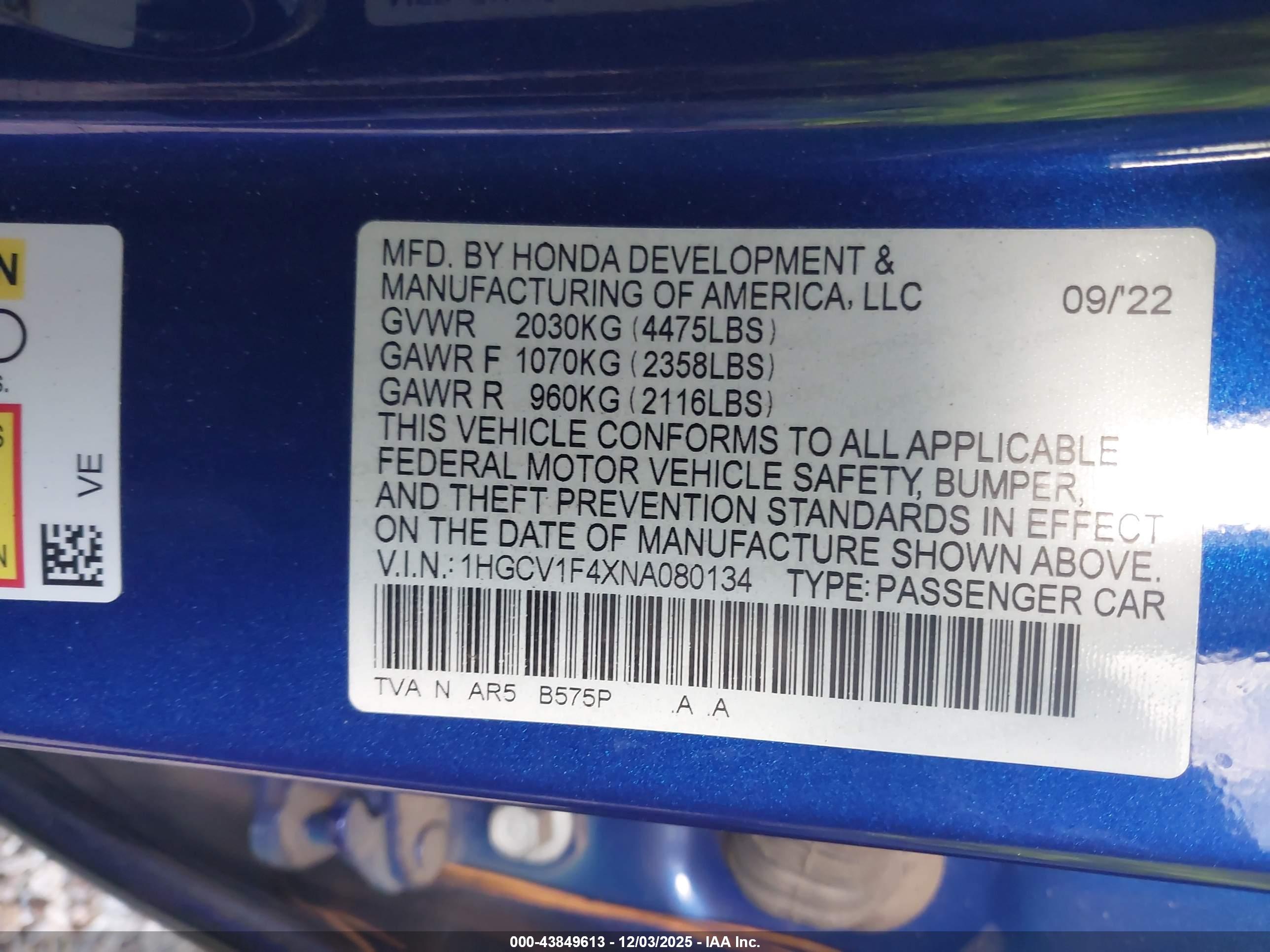 HONDA ACCORD image 9