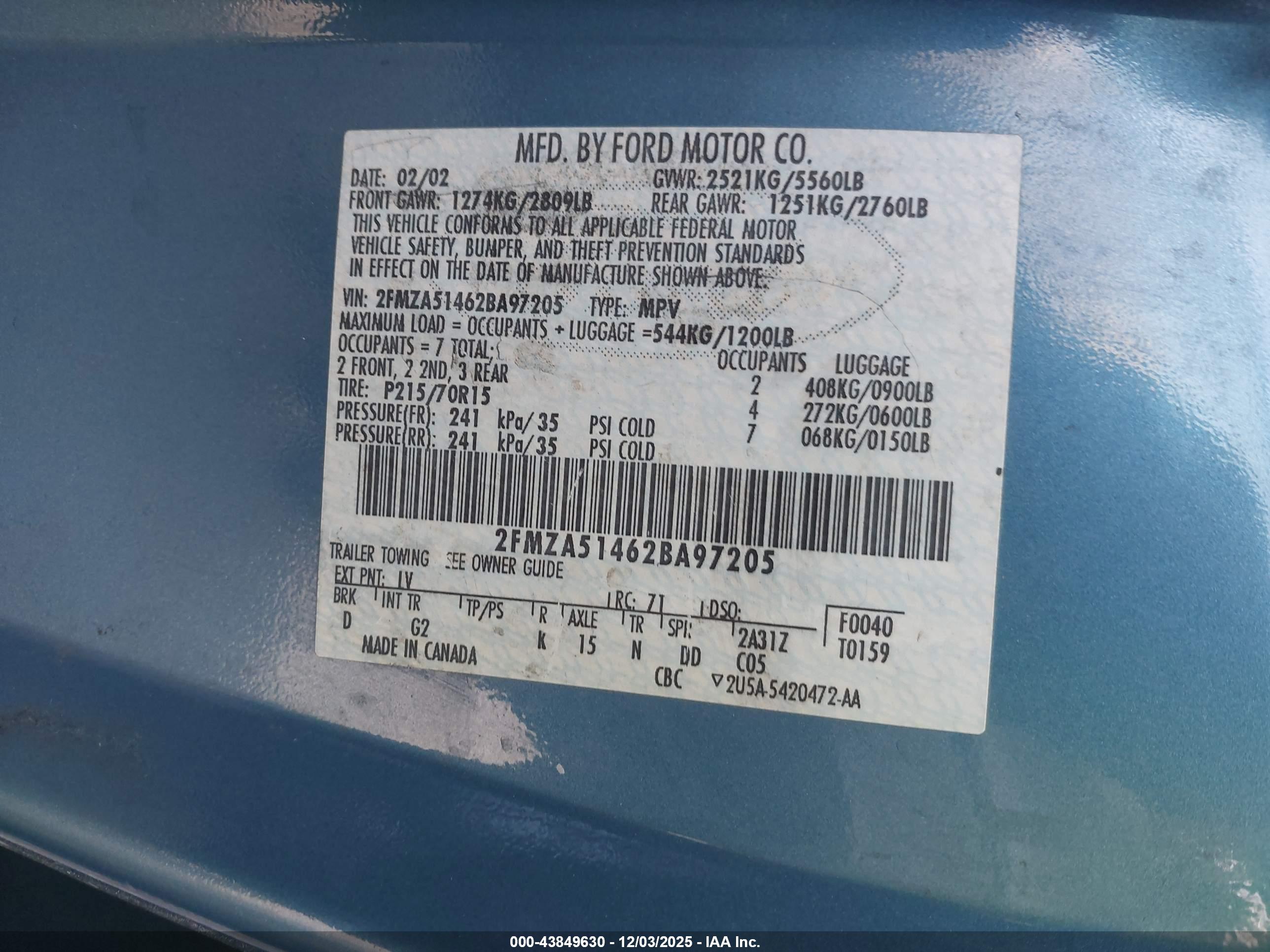 FORD WINDSTAR image 9