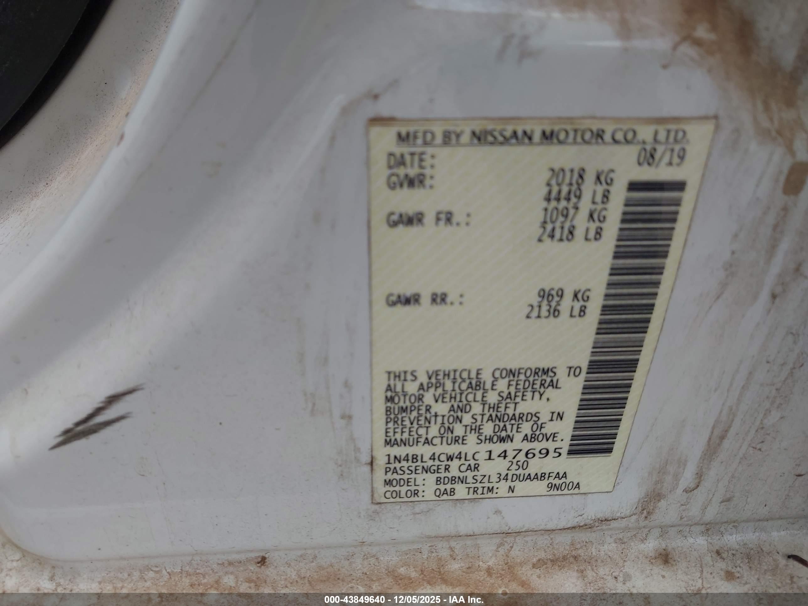 NISSAN ALTIMA image 9