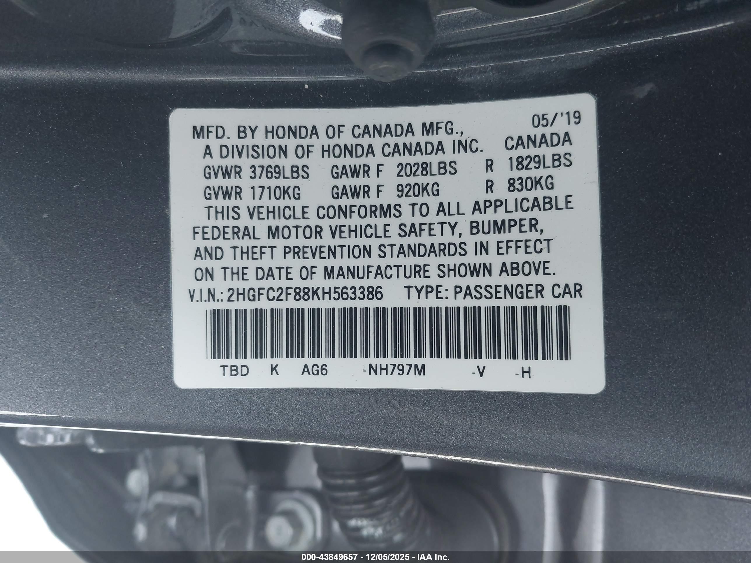 HONDA CIVIC image 9