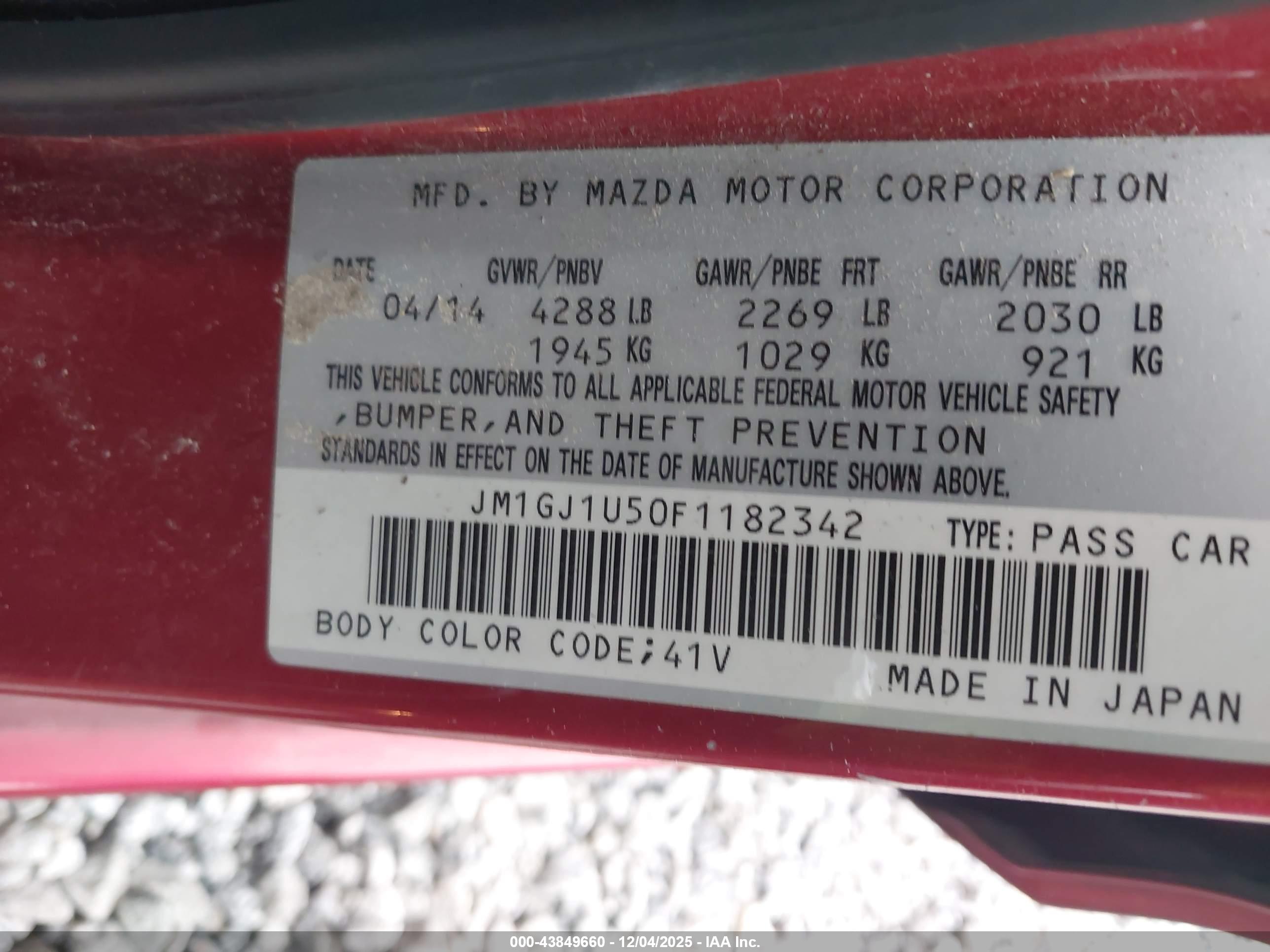 MAZDA MAZDA6 image 9
