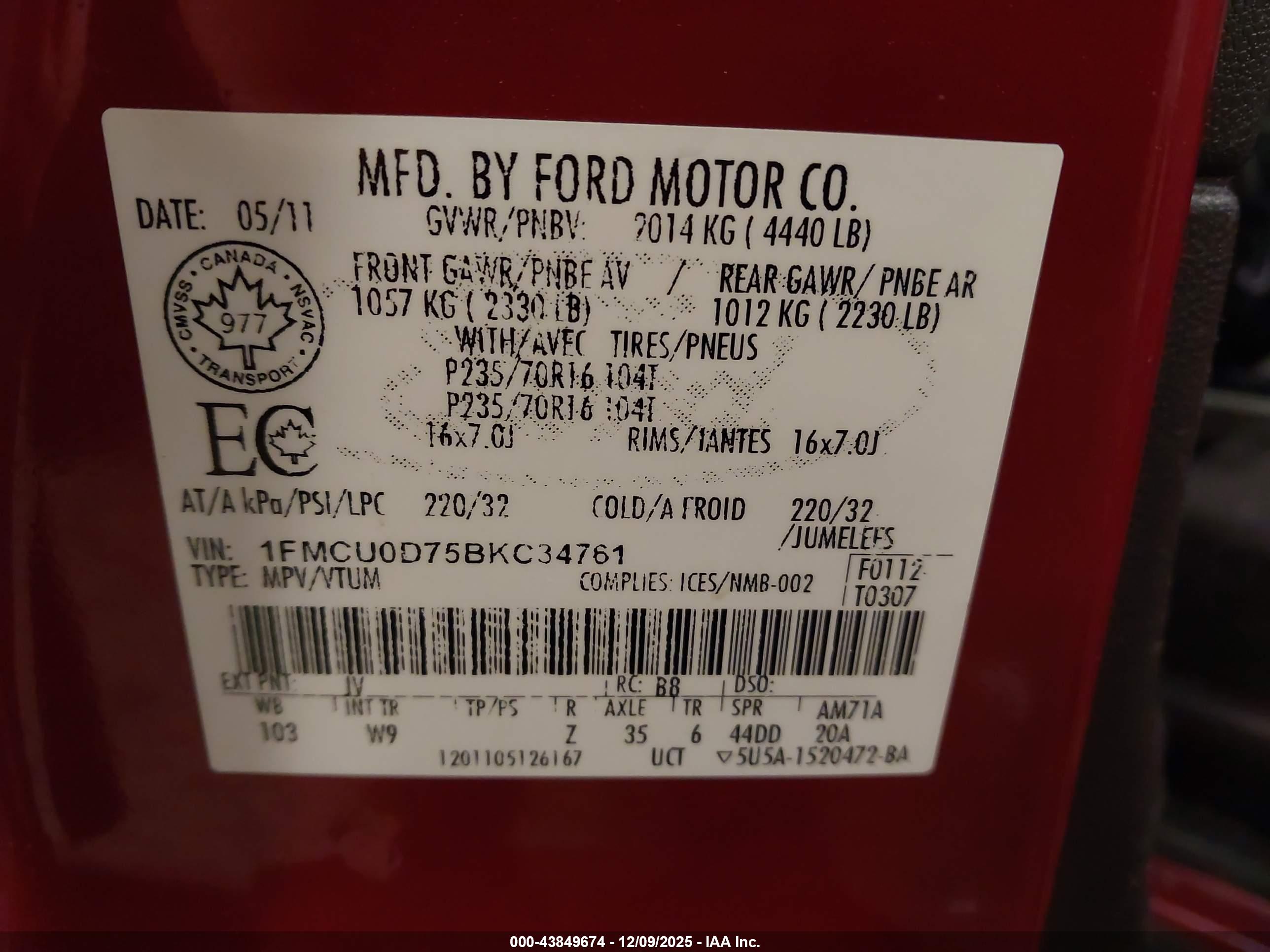 FORD ESCAPE image 9