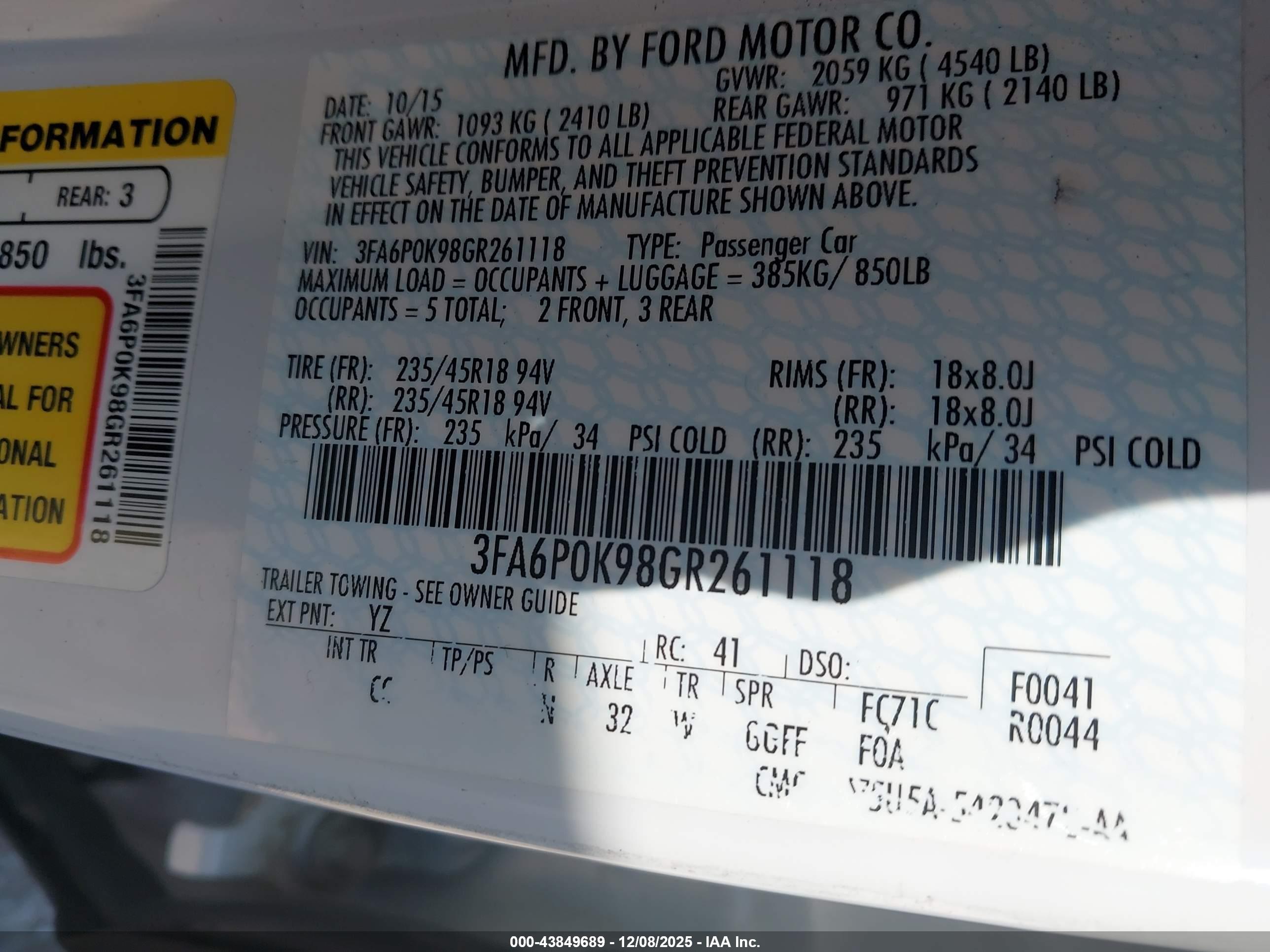 FORD FUSION image 9
