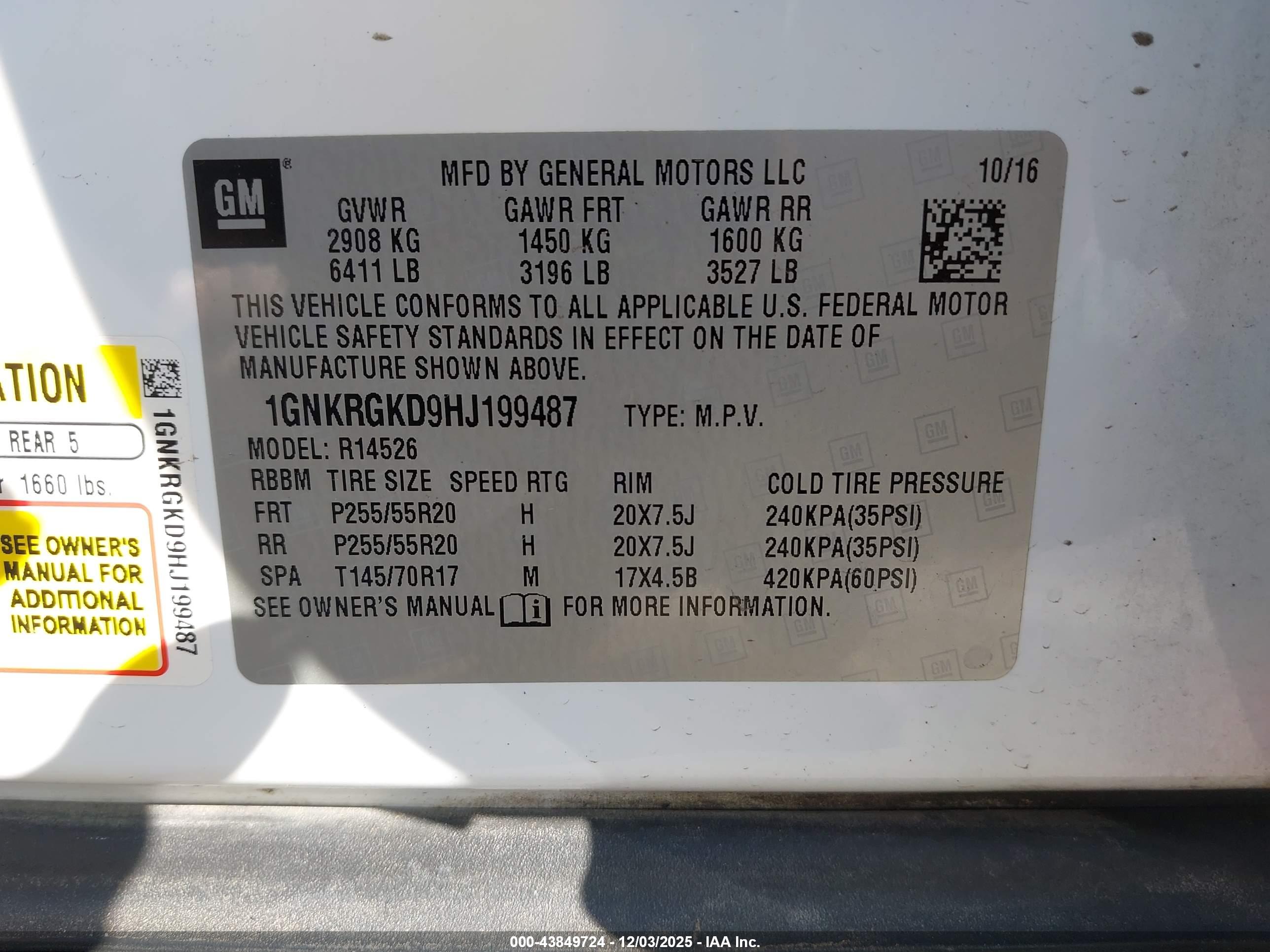 CHEVROLET TRAVERSE image 9