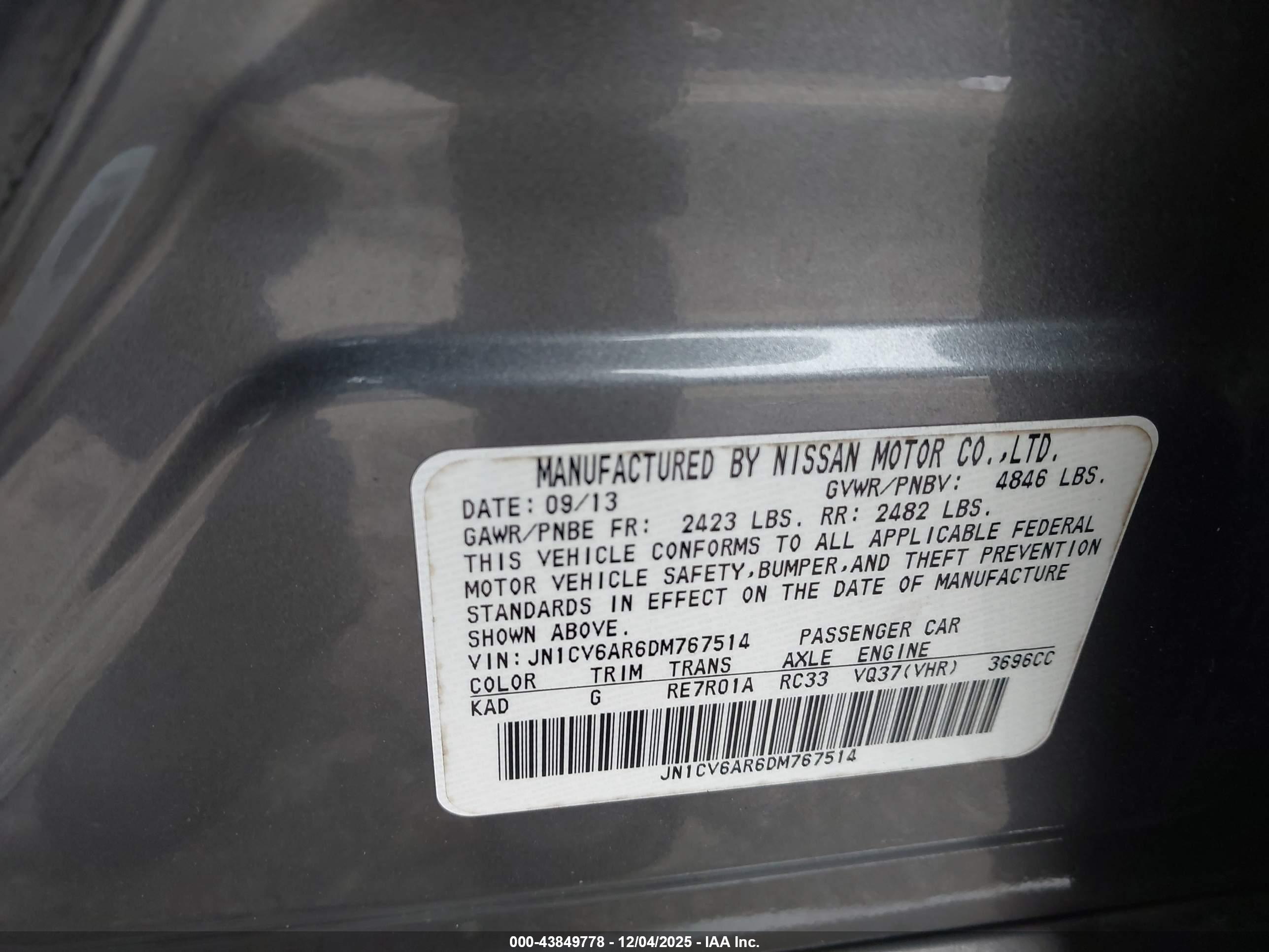 INFINITI G37X image 9