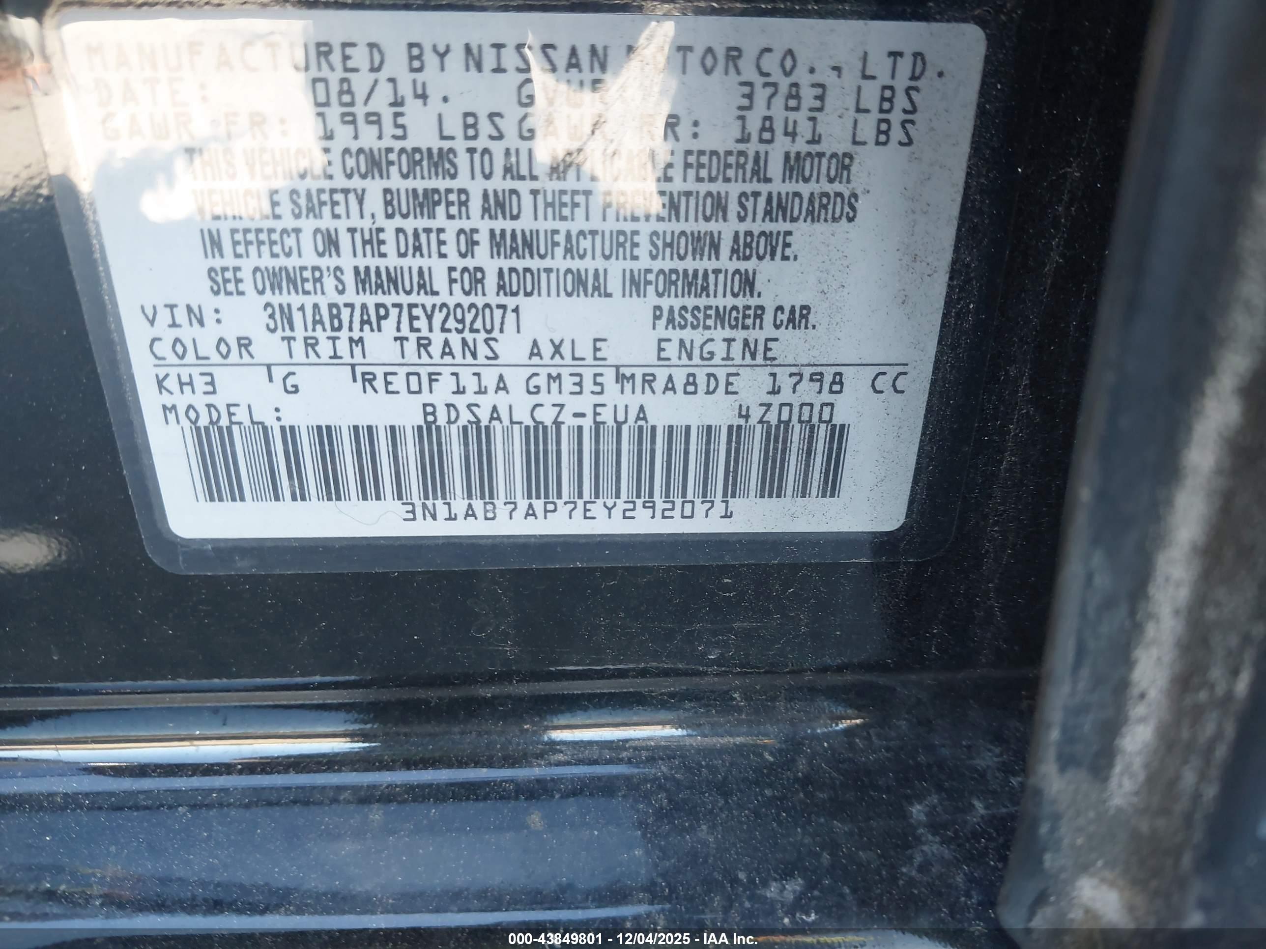 NISSAN SENTRA image 9