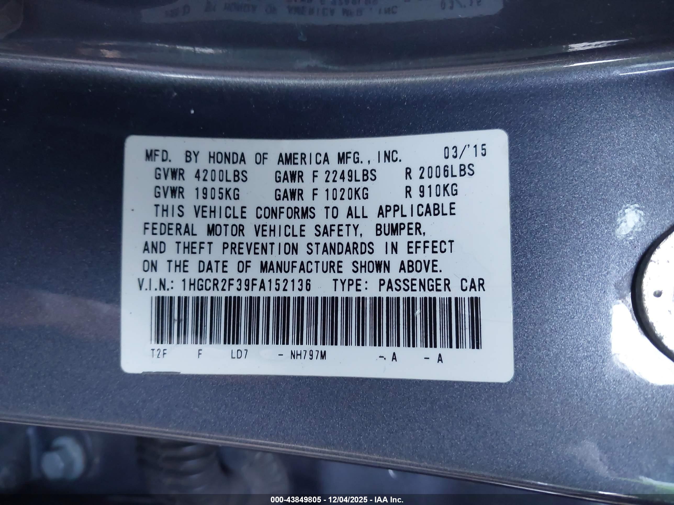 HONDA ACCORD image 9