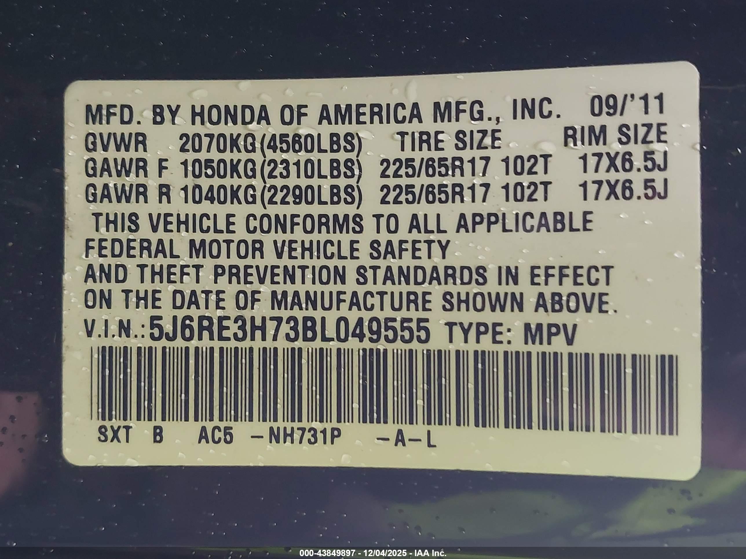 HONDA CR-V image 9