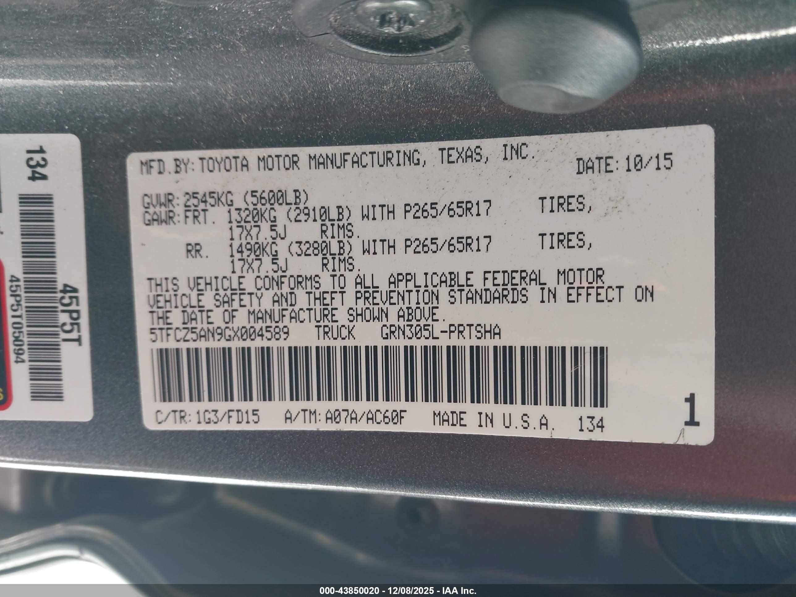 TOYOTA TACOMA image 9