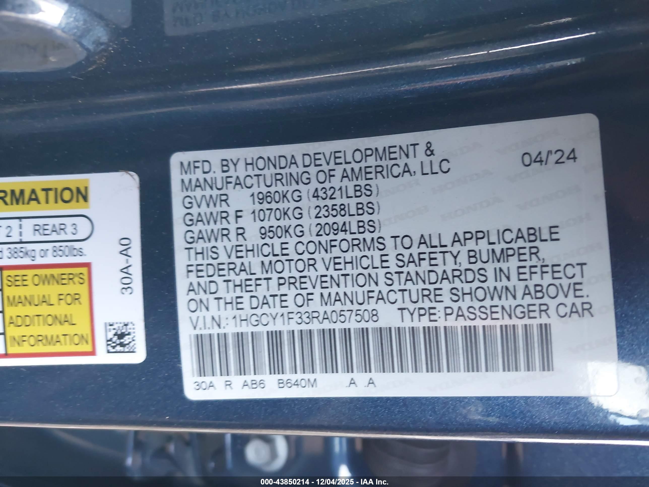 HONDA ACCORD image 9