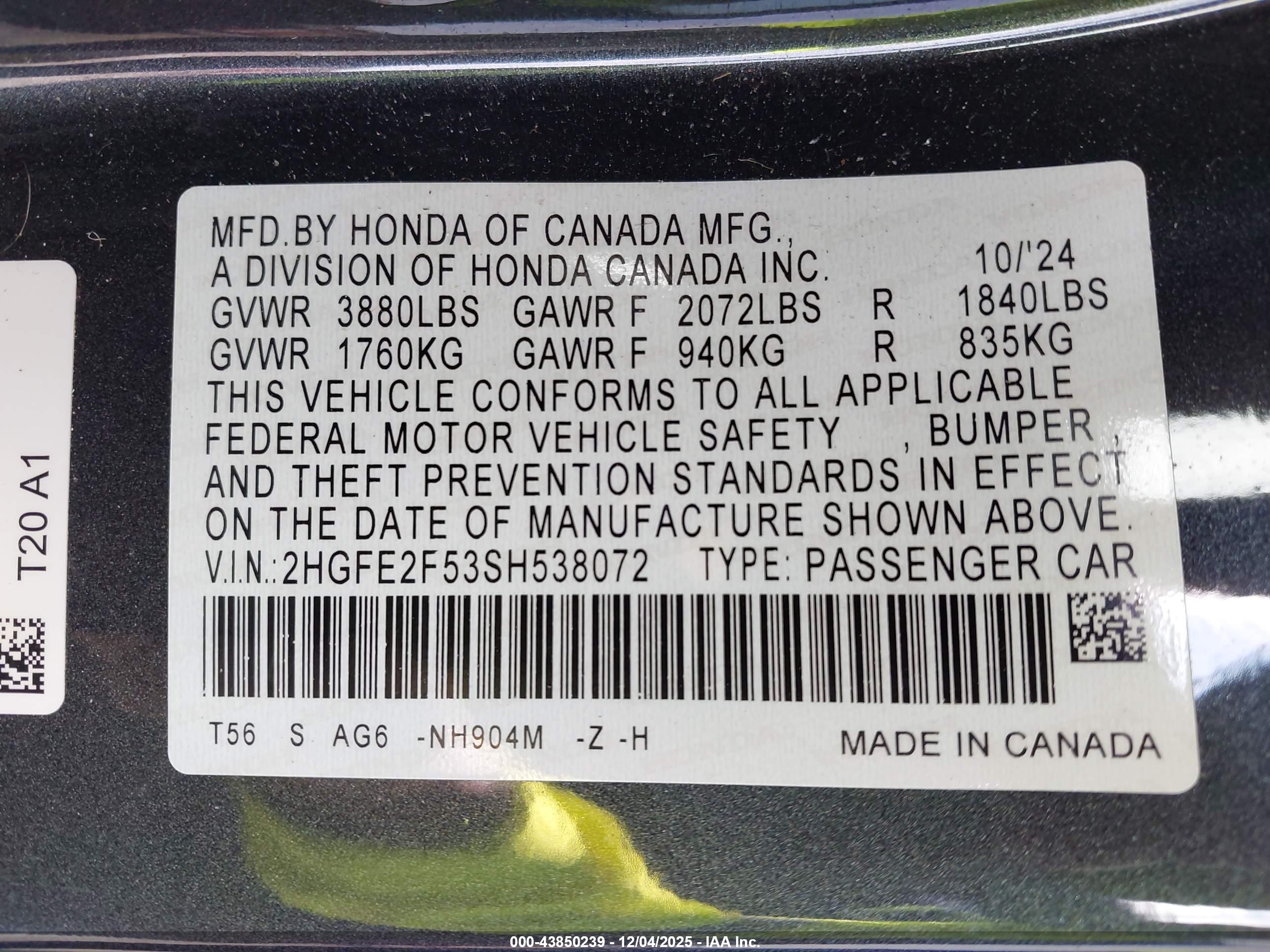 HONDA CIVIC image 9