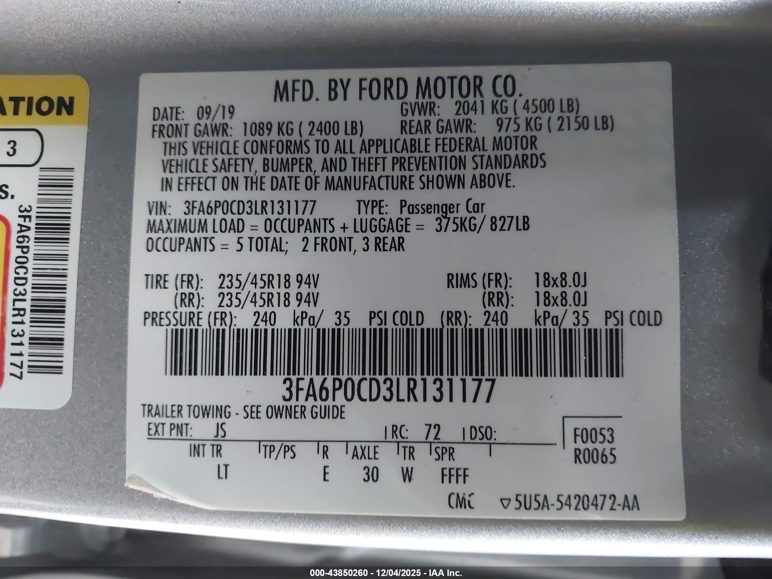 FORD FUSION image 9