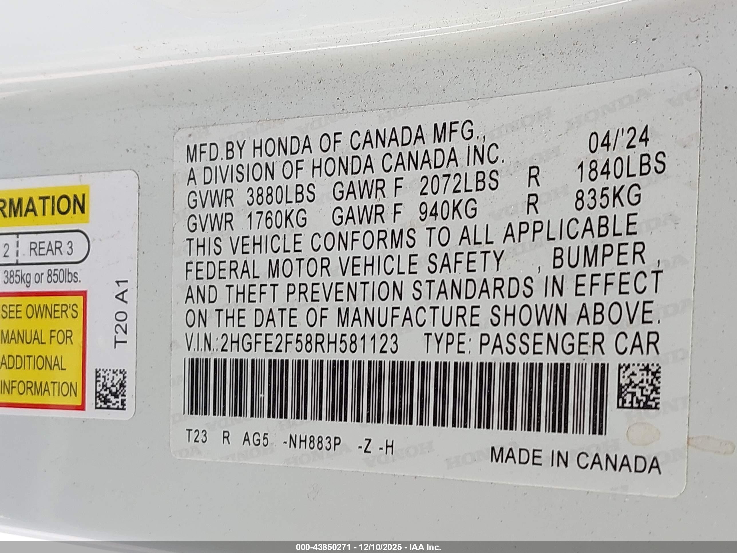 HONDA CIVIC image 9