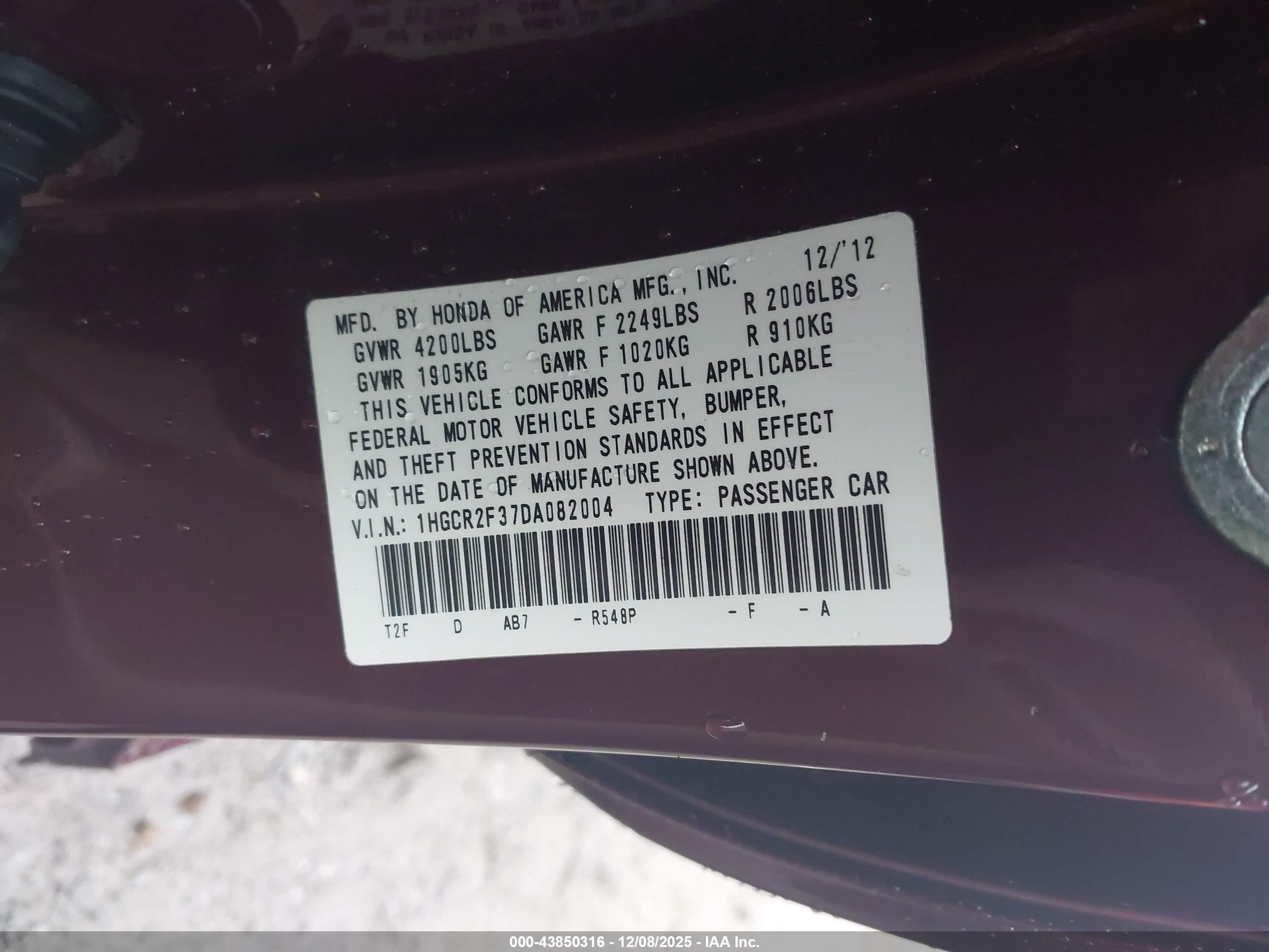 HONDA ACCORD image 9