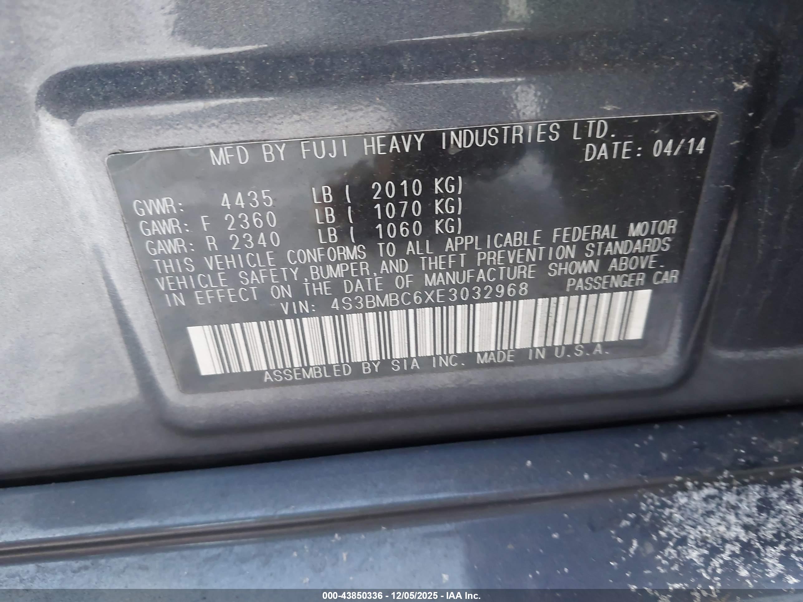 SUBARU LEGACY image 9