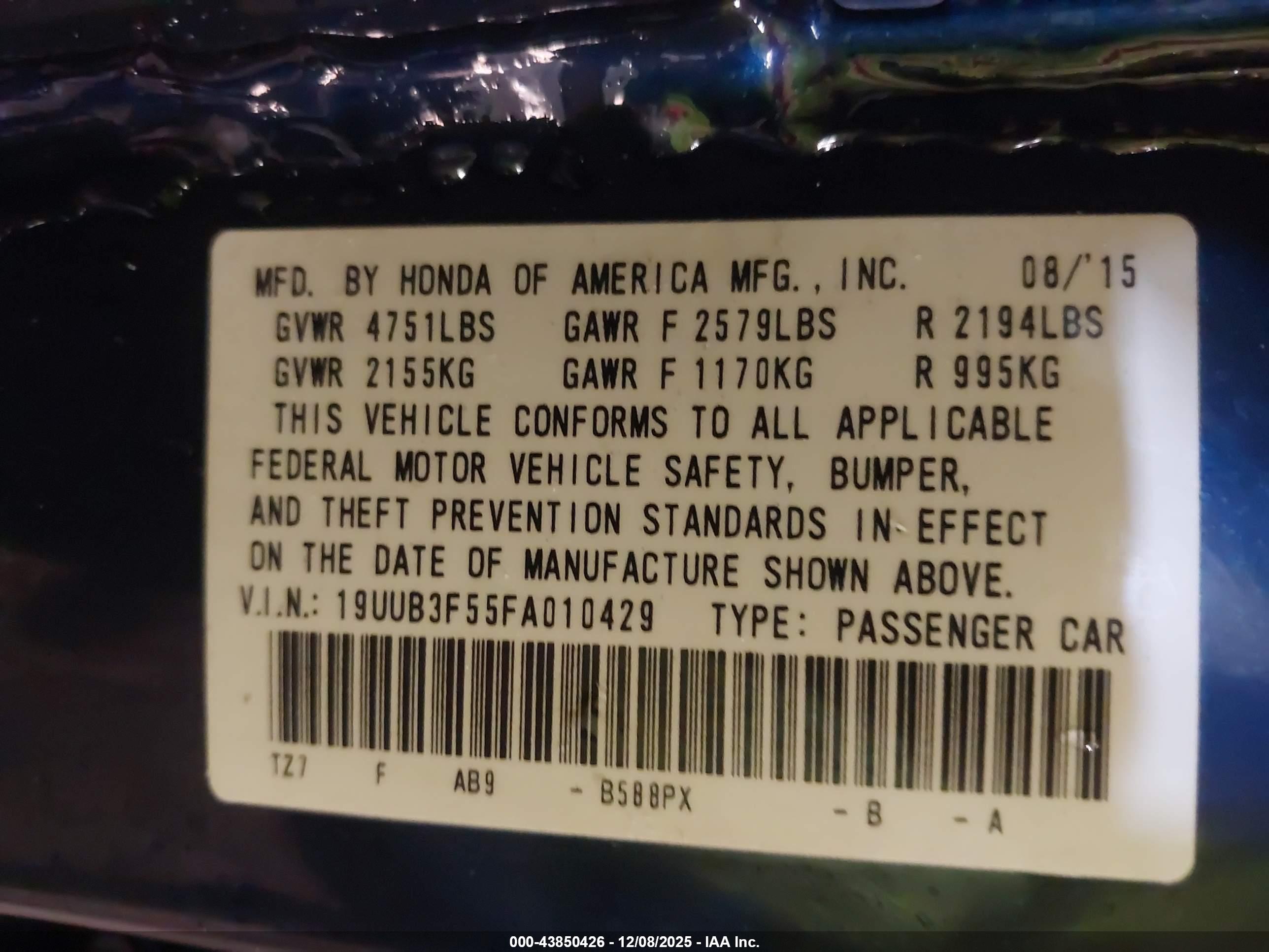 ACURA TLX image 9