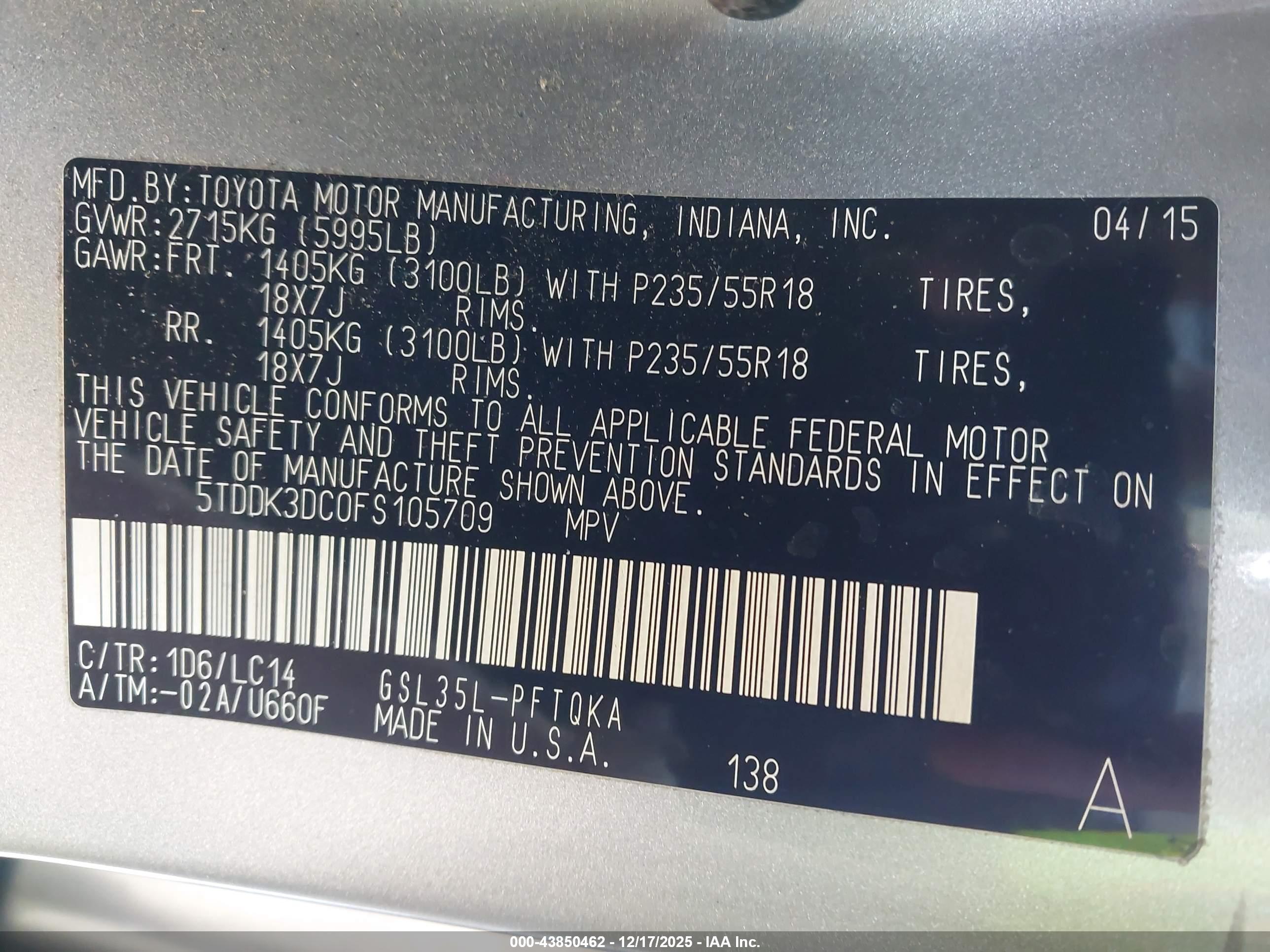TOYOTA SIENNA image 9