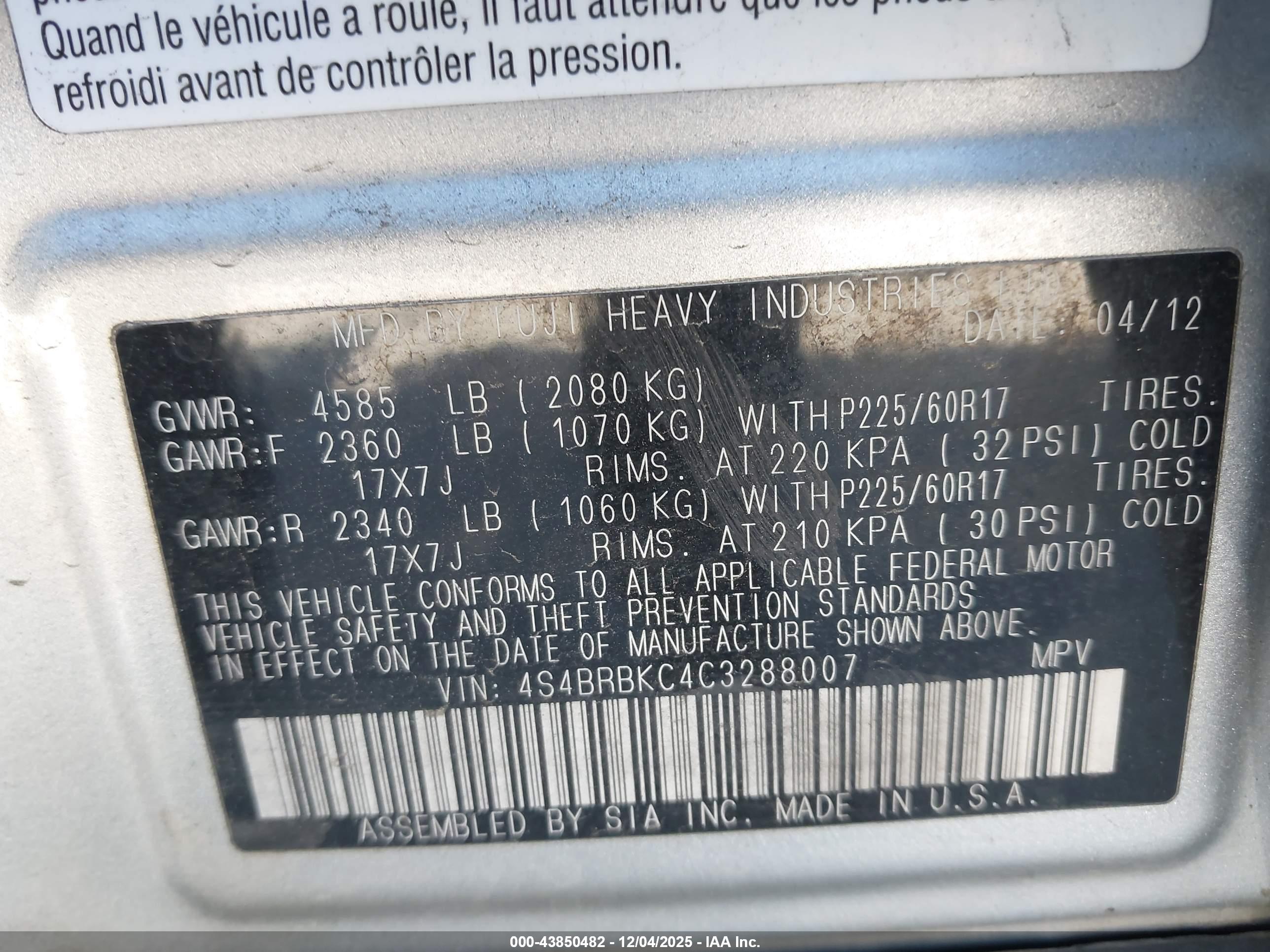 SUBARU OUTBACK image 9