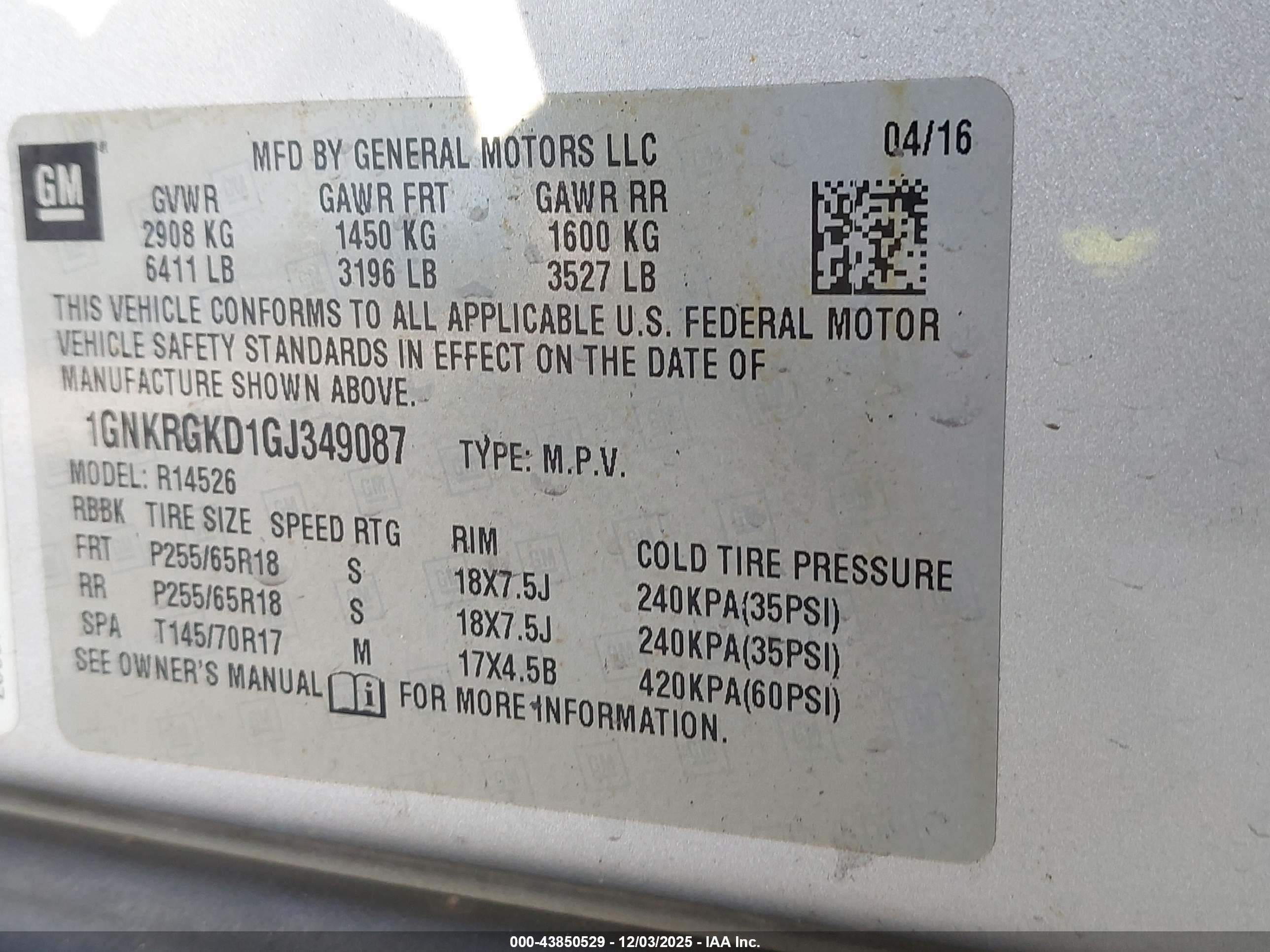 CHEVROLET TRAVERSE image 9