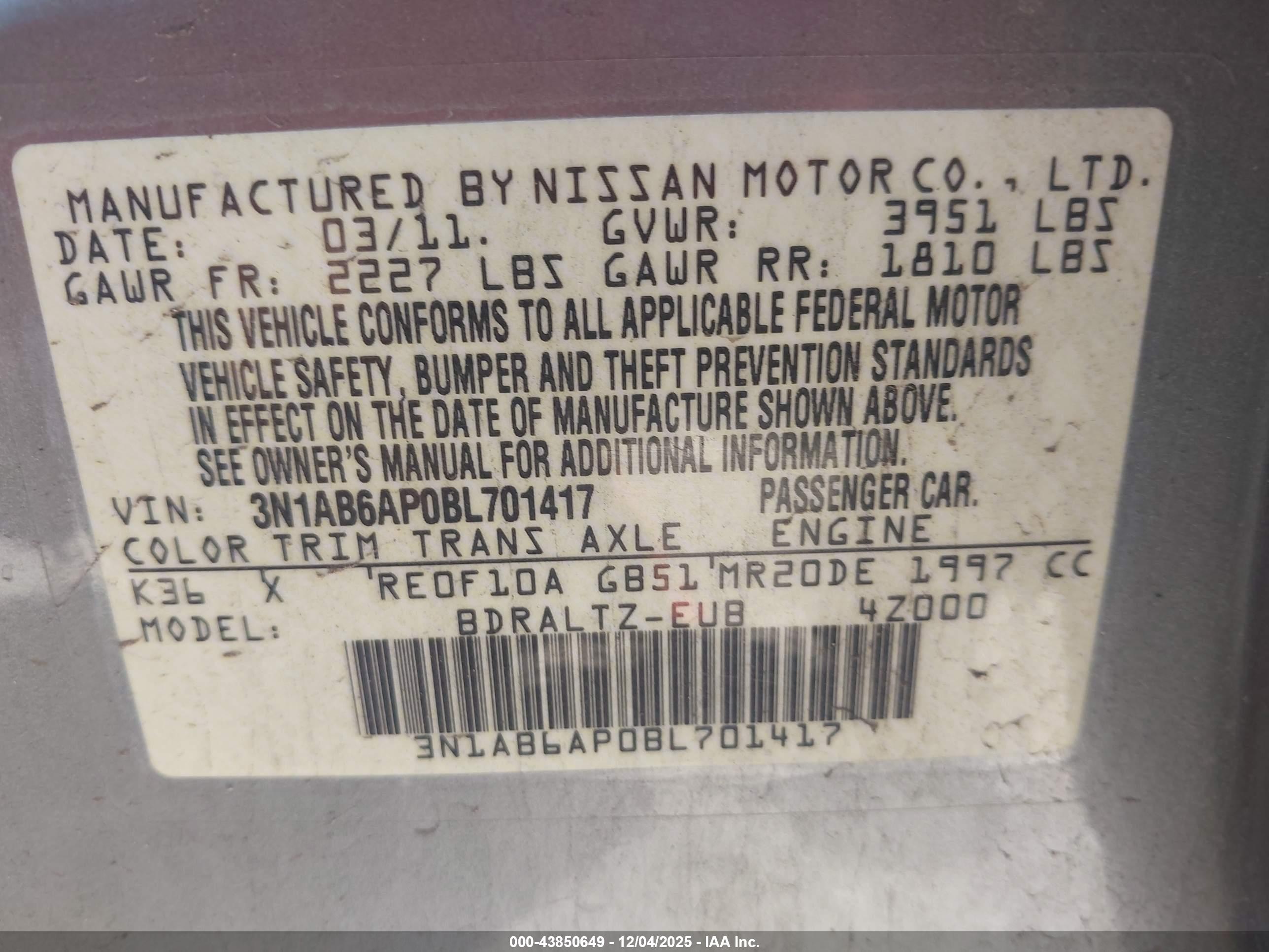 NISSAN SENTRA image 9