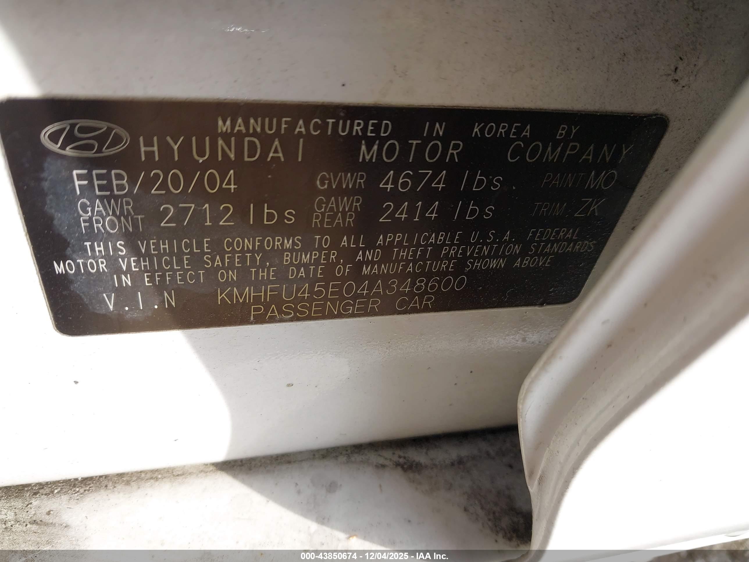 HYUNDAI XG350 image 9