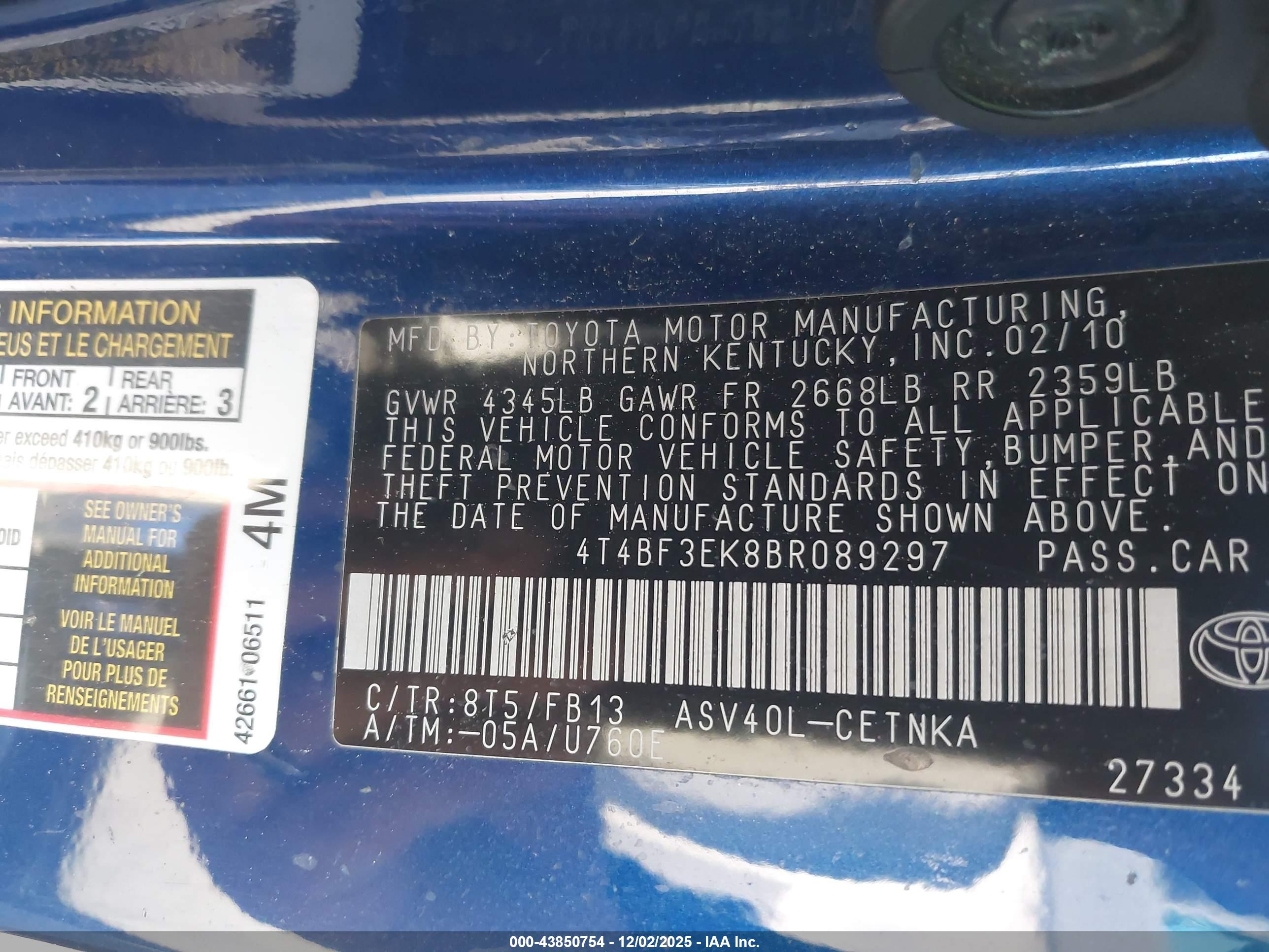 TOYOTA CAMRY image 9