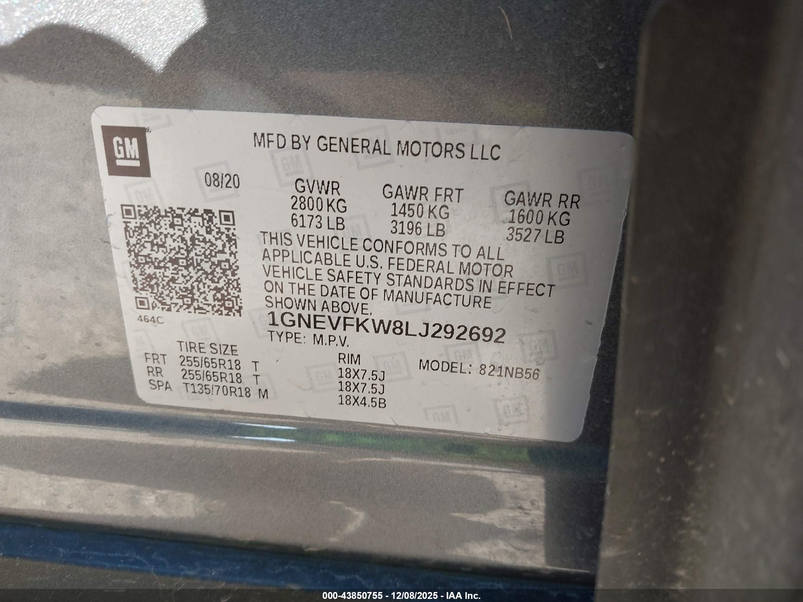 CHEVROLET TRAVERSE image 9