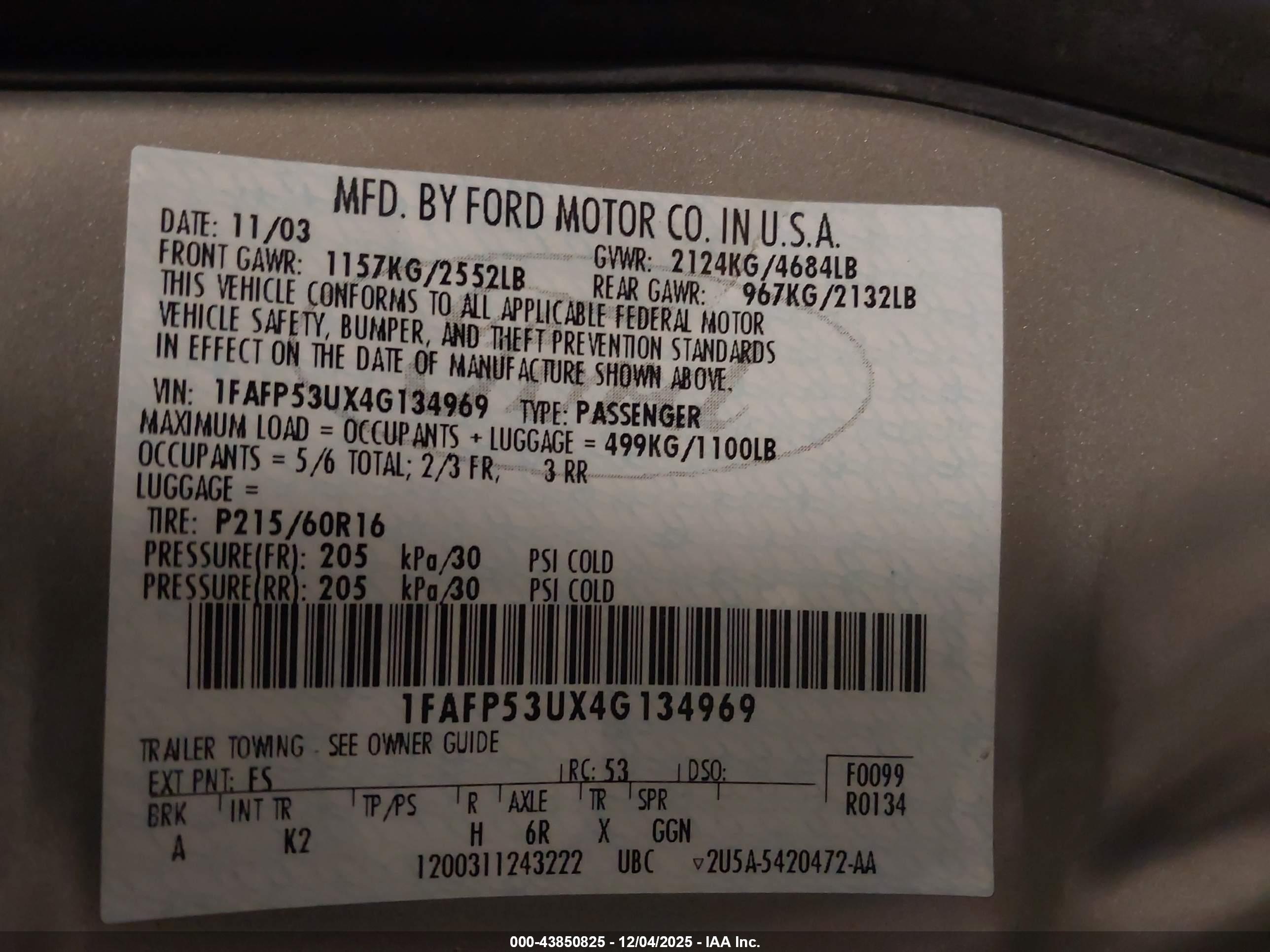 FORD TAURUS image 9