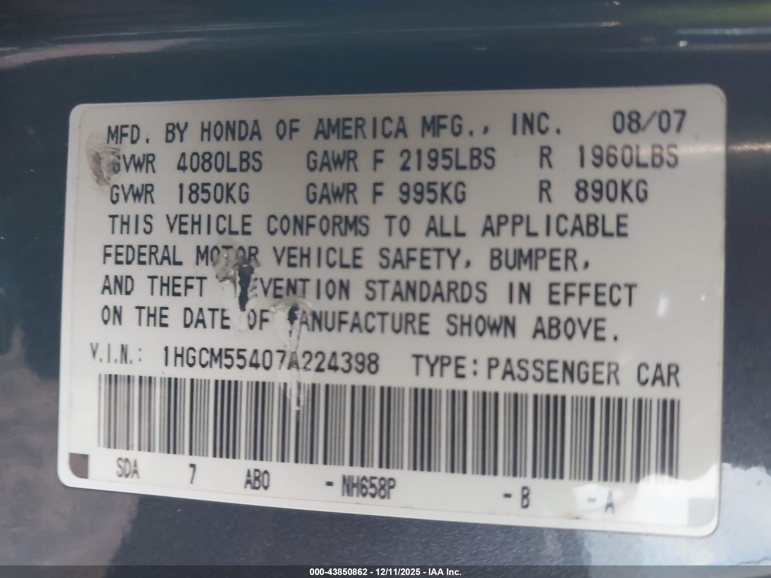 HONDA ACCORD image 9