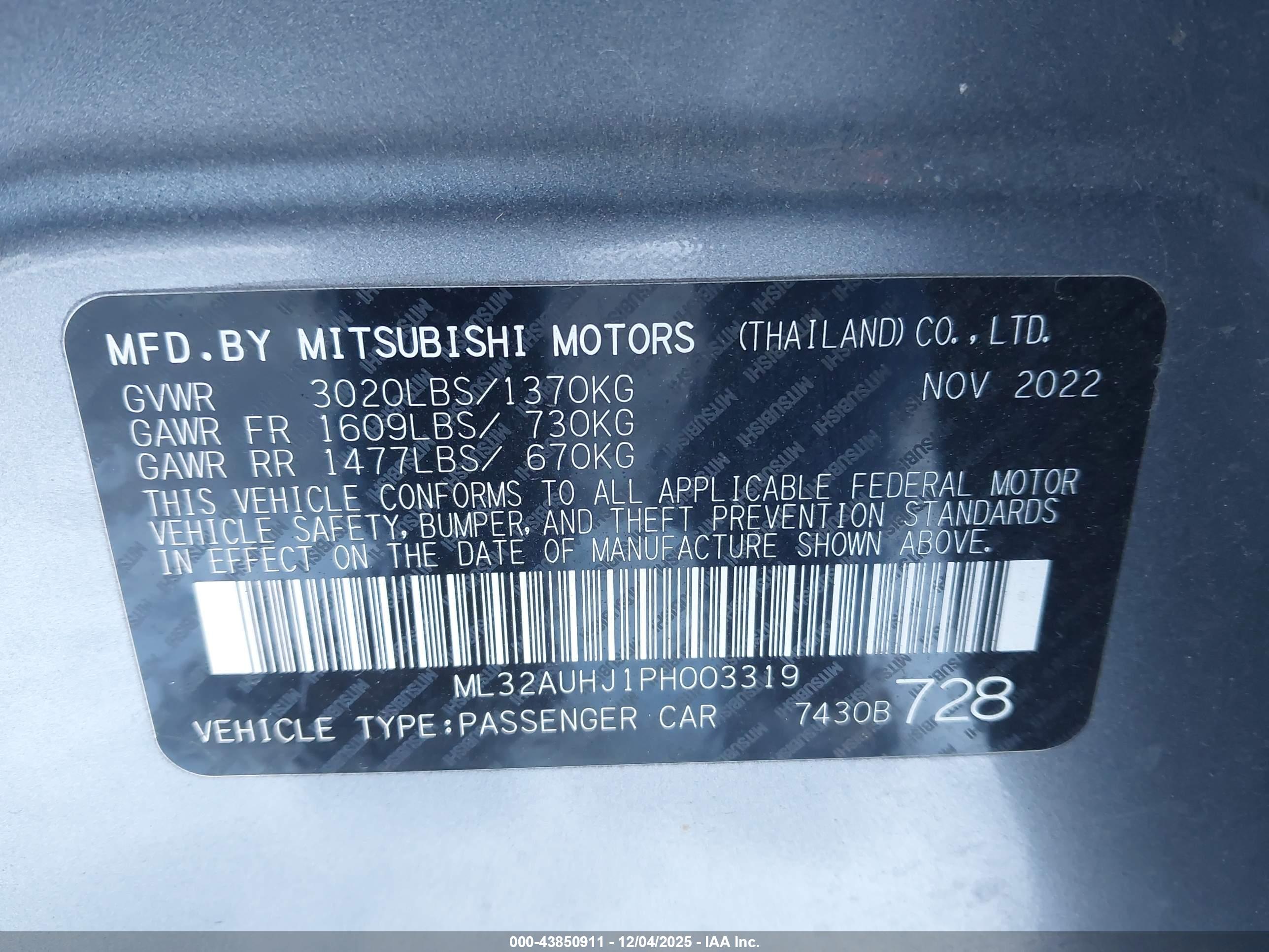 MITSUBISHI MIRAGE image 9