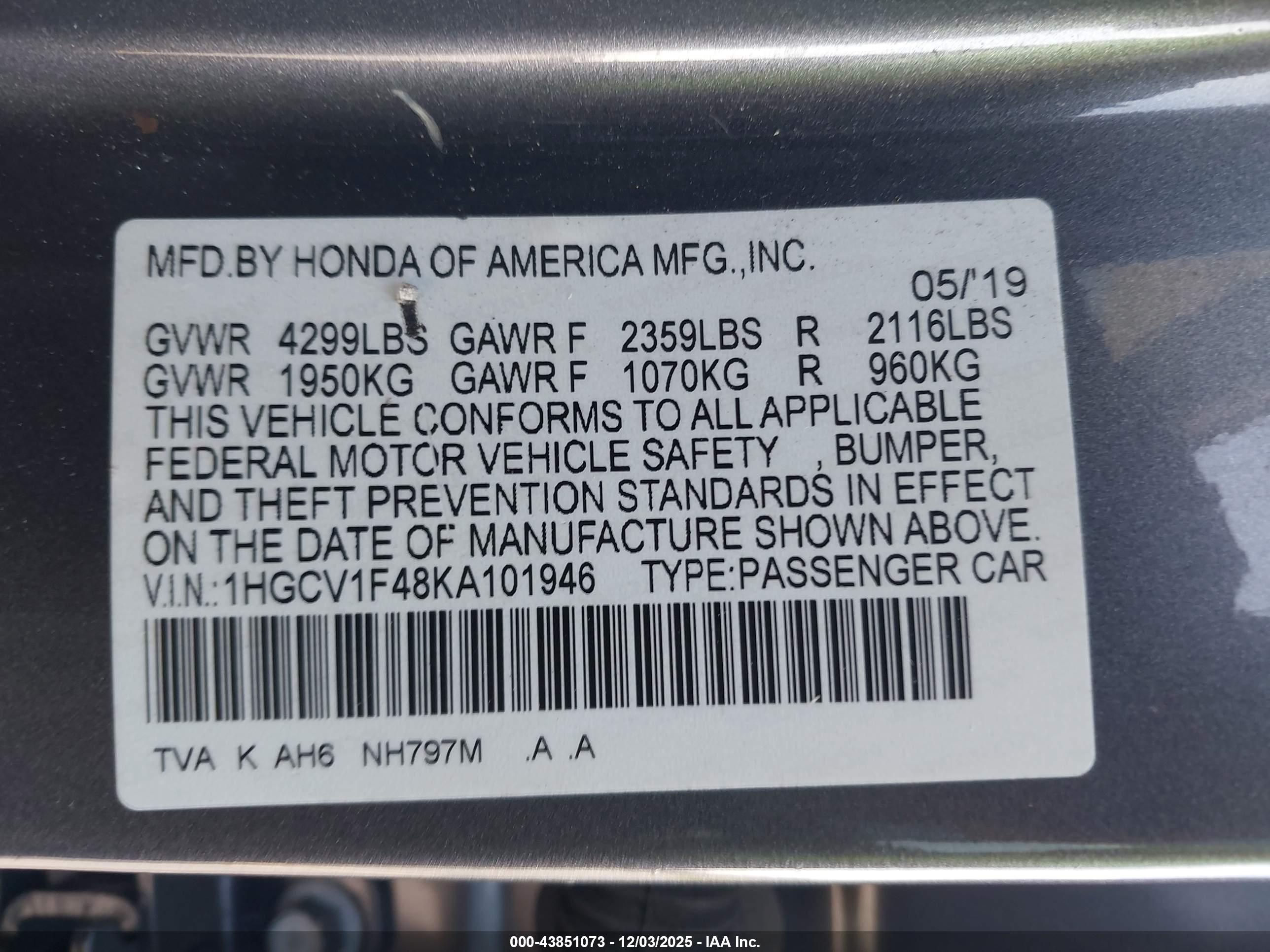 HONDA ACCORD image 9