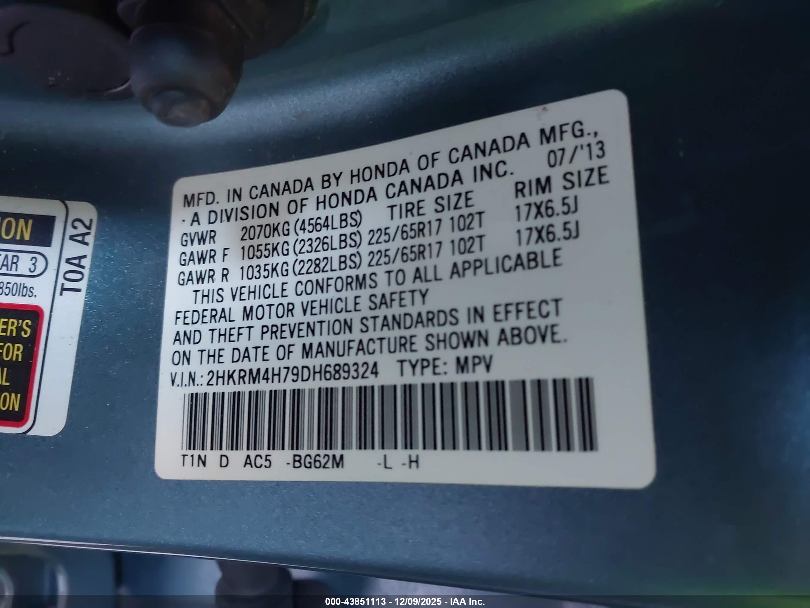 HONDA CR-V image 9