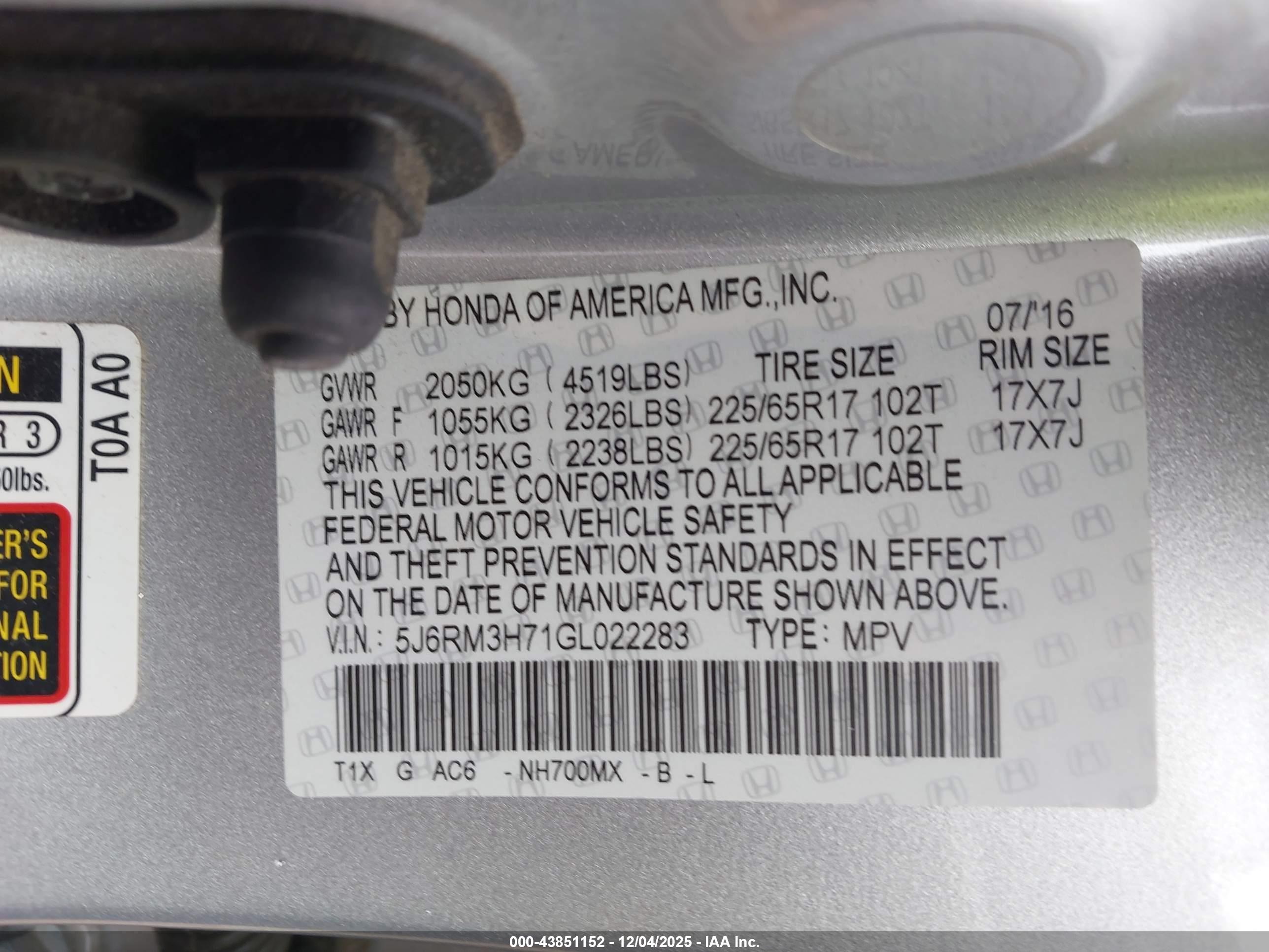 HONDA CR-V image 9