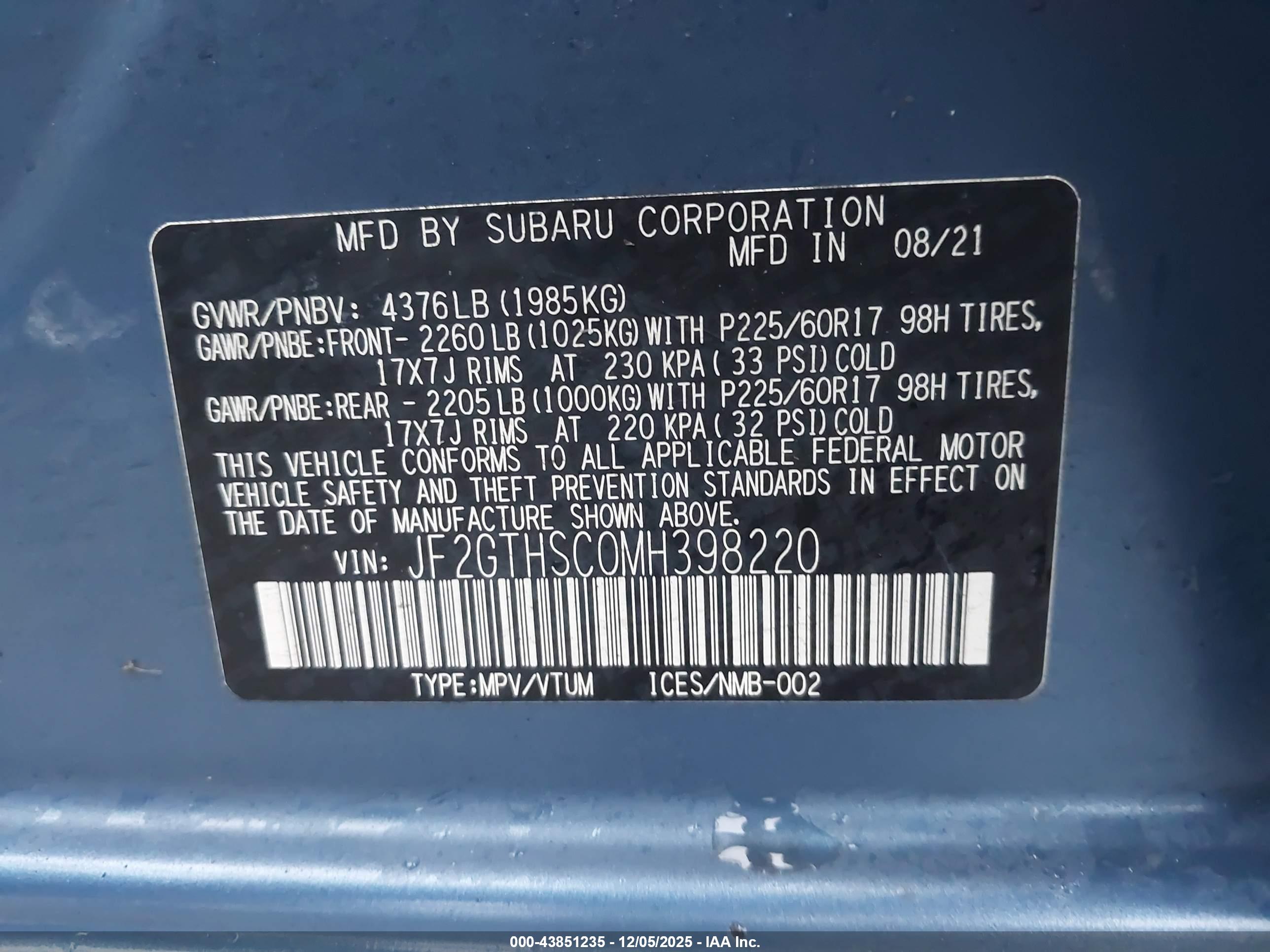 SUBARU CROSSTREK image 9
