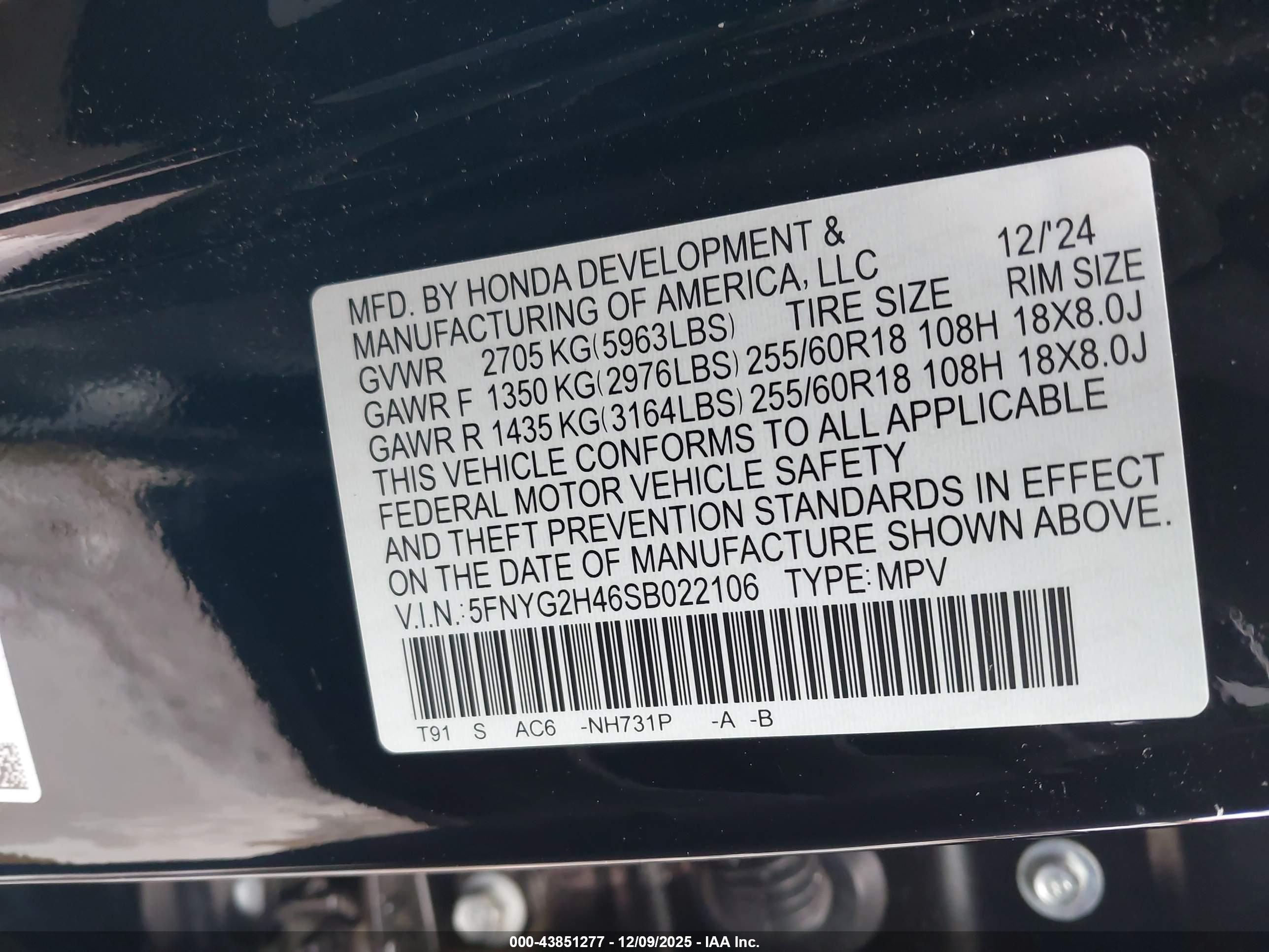 HONDA PILOT image 9