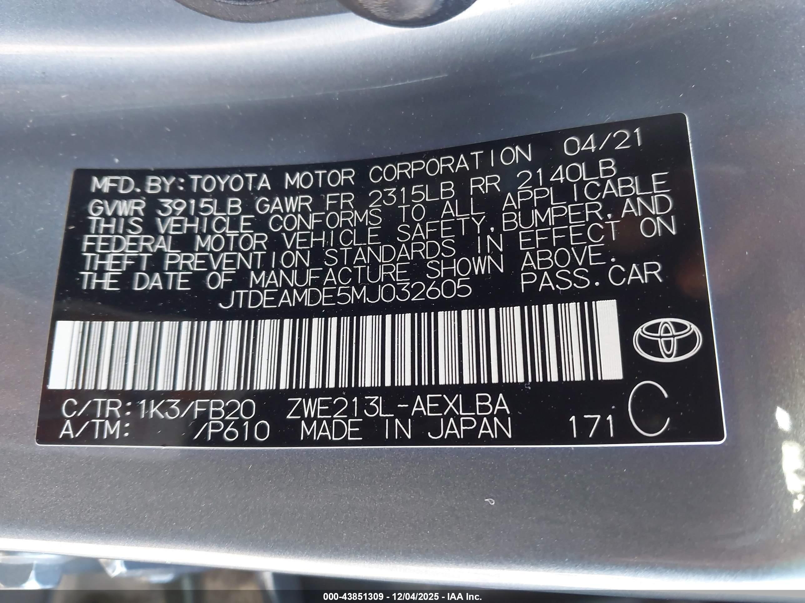 TOYOTA COROLLA image 9