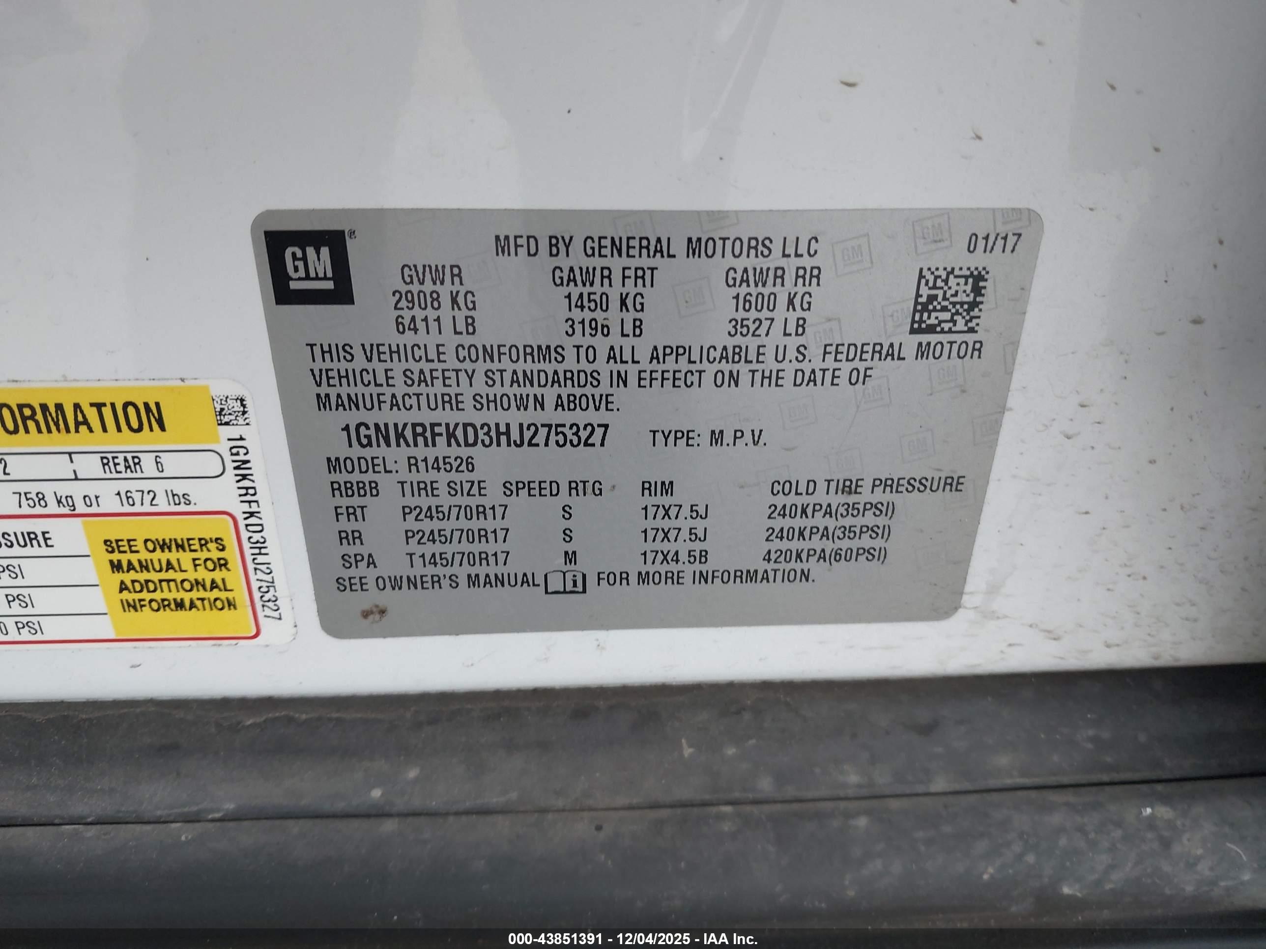 CHEVROLET TRAVERSE image 9