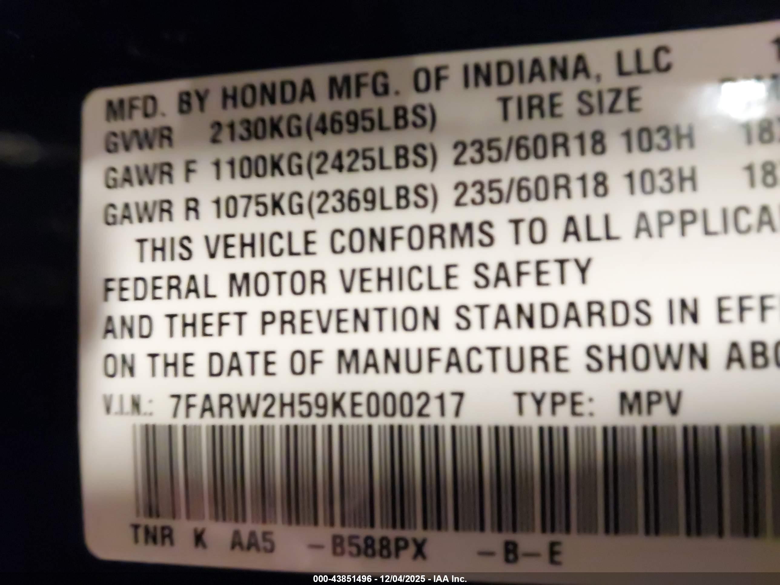 HONDA CR-V image 9