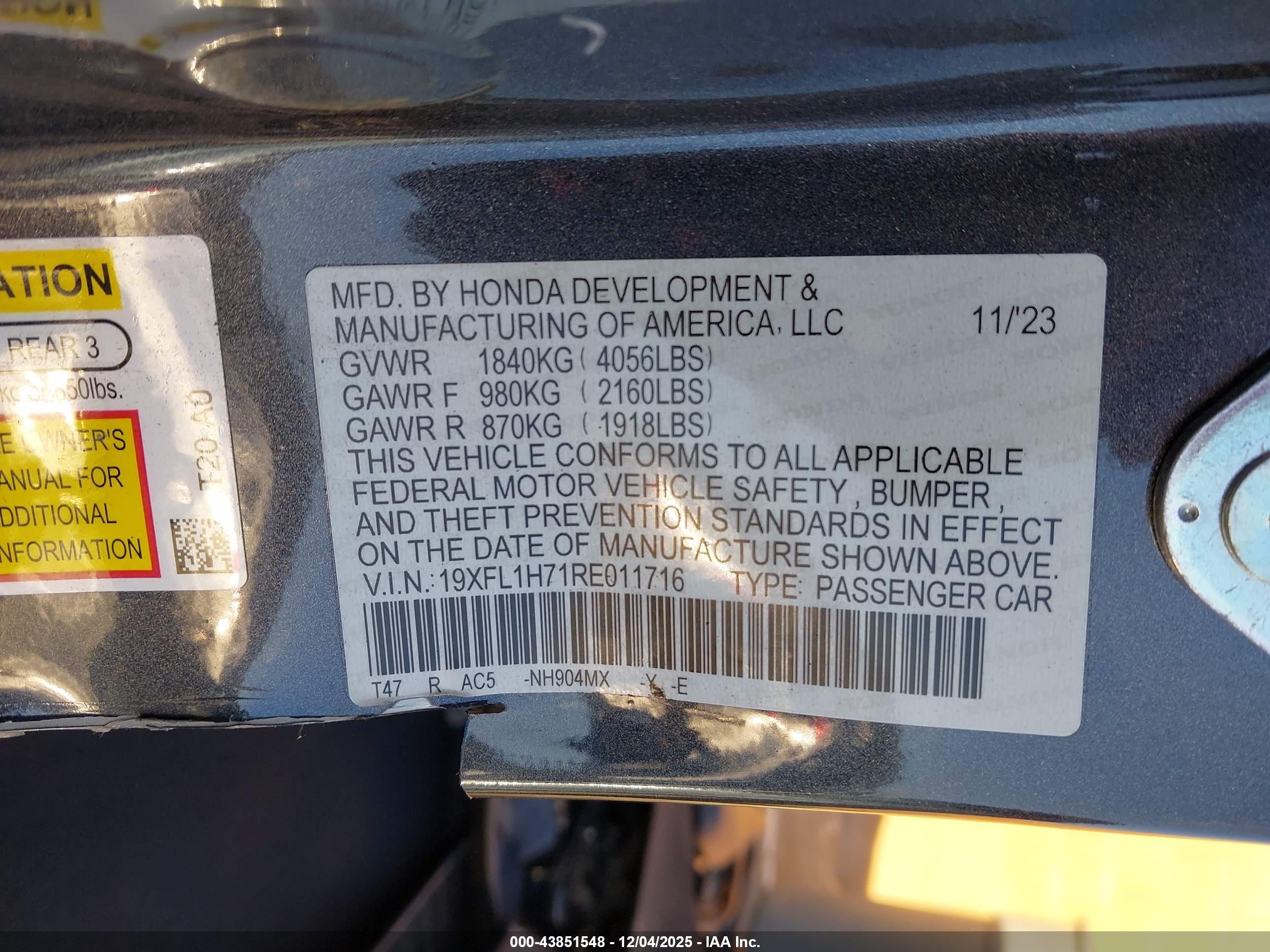 HONDA CIVIC image 9
