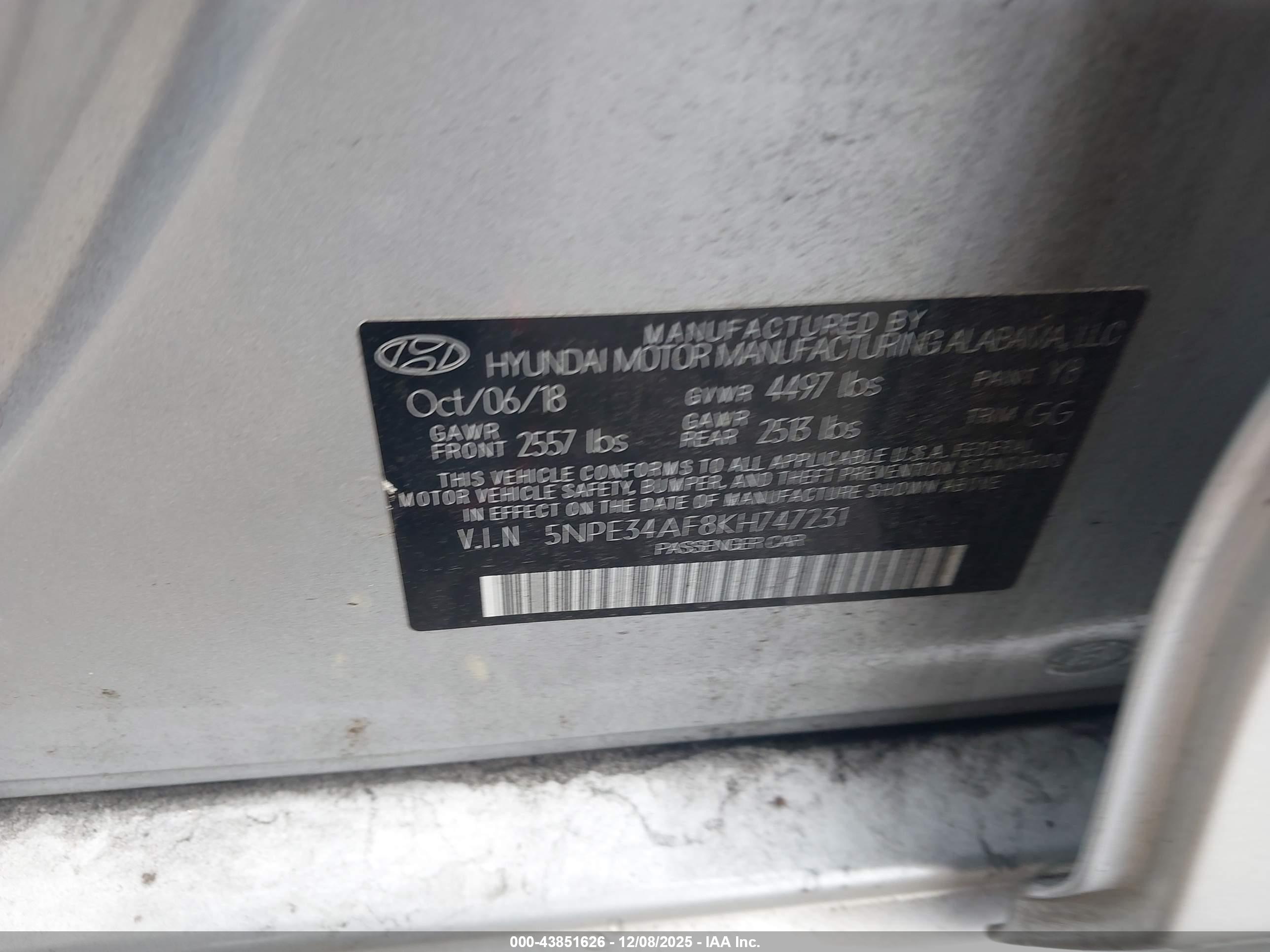 HYUNDAI SONATA image 9