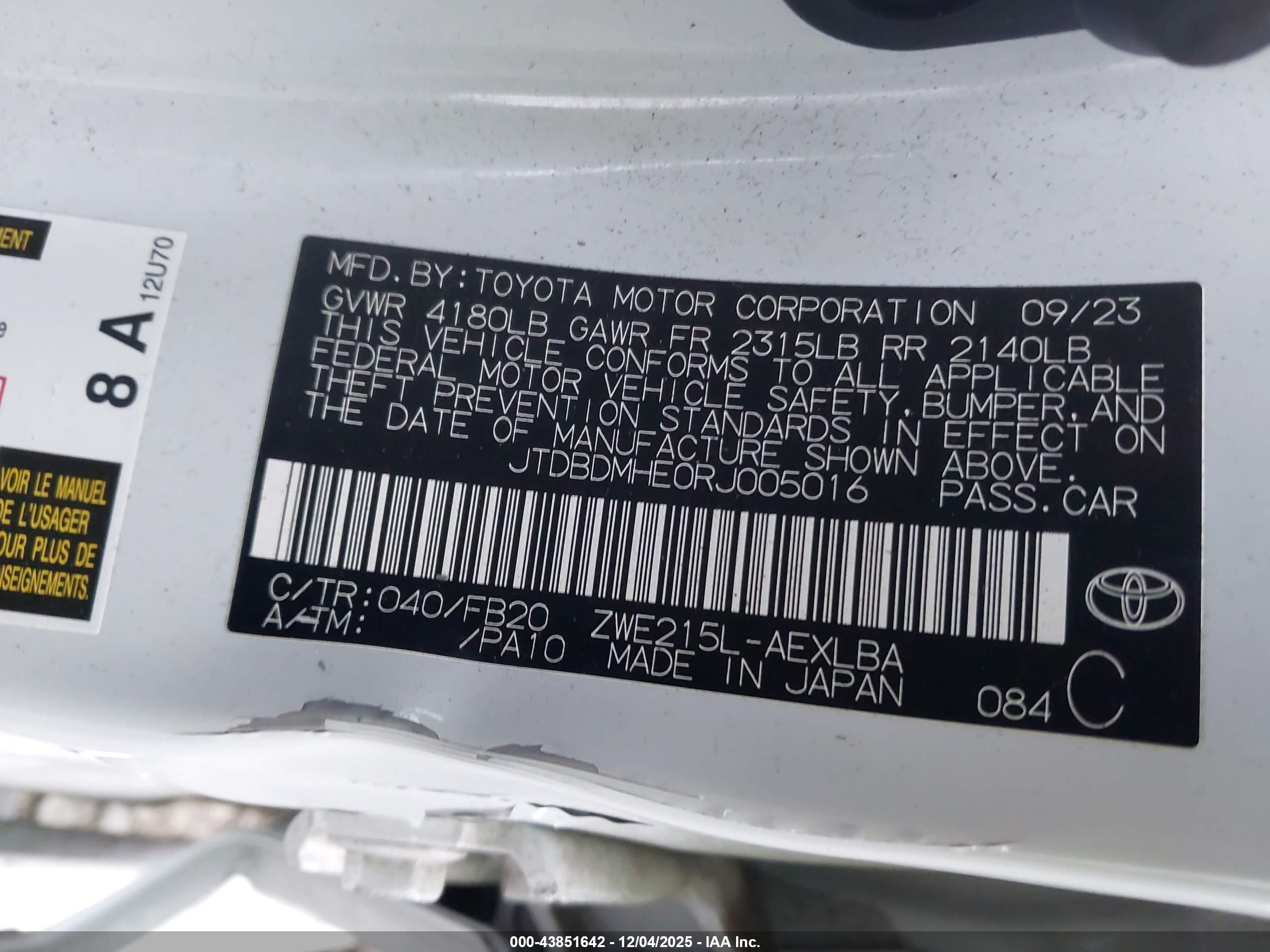 TOYOTA COROLLA image 9