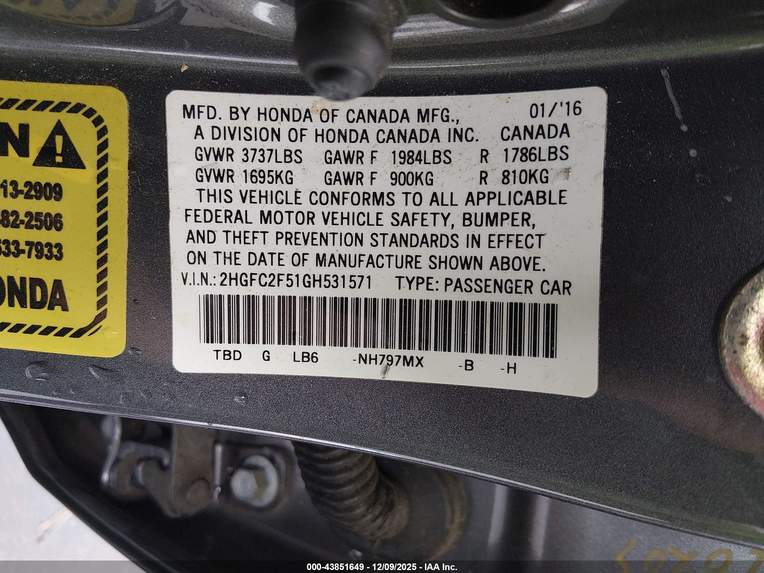 HONDA CIVIC image 9