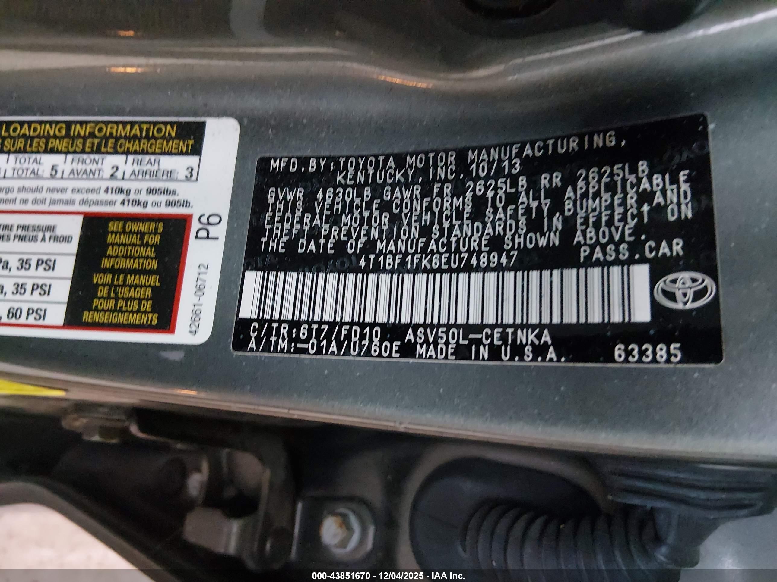 TOYOTA CAMRY image 9