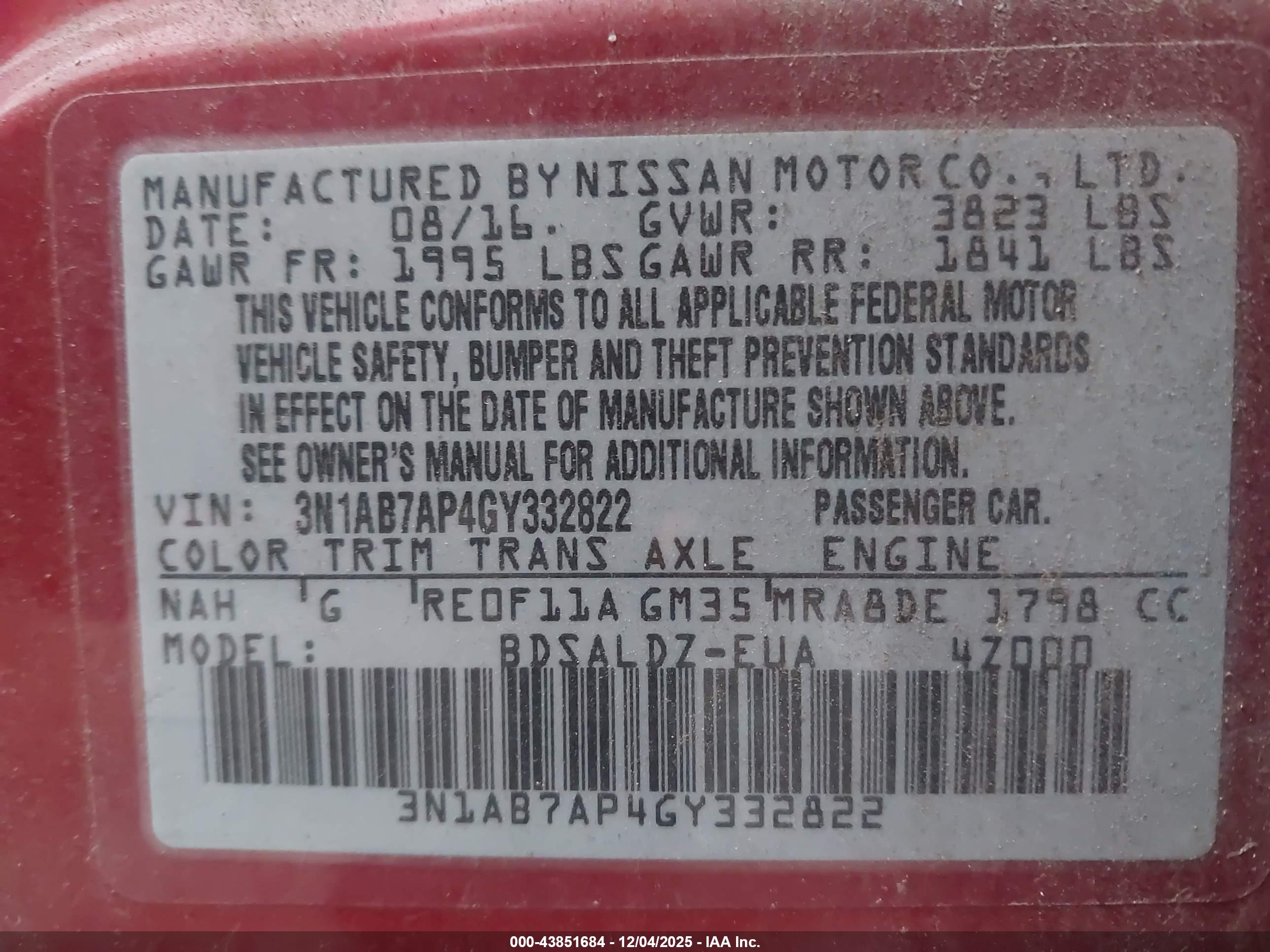 NISSAN SENTRA image 9