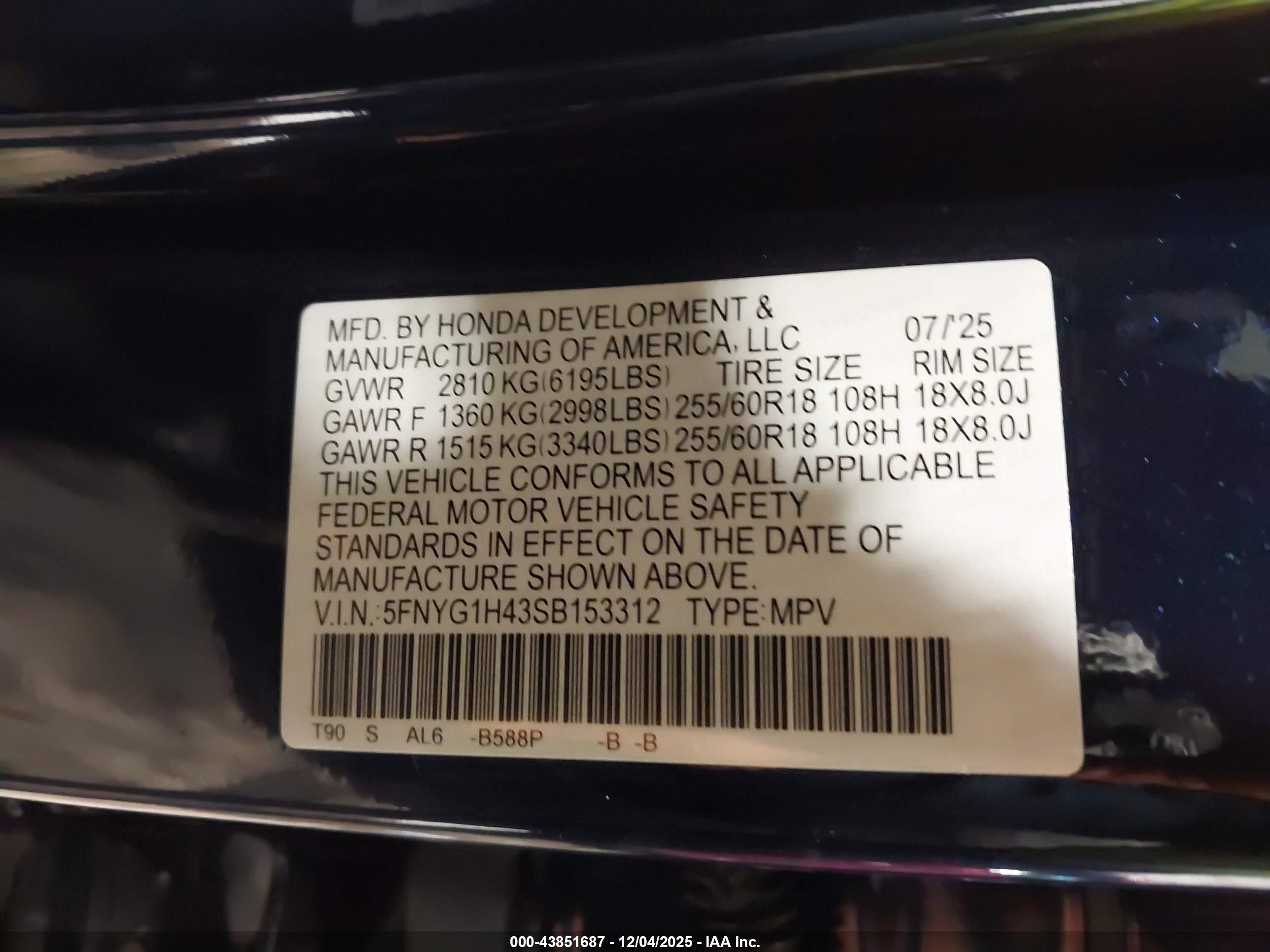 HONDA PILOT image 9