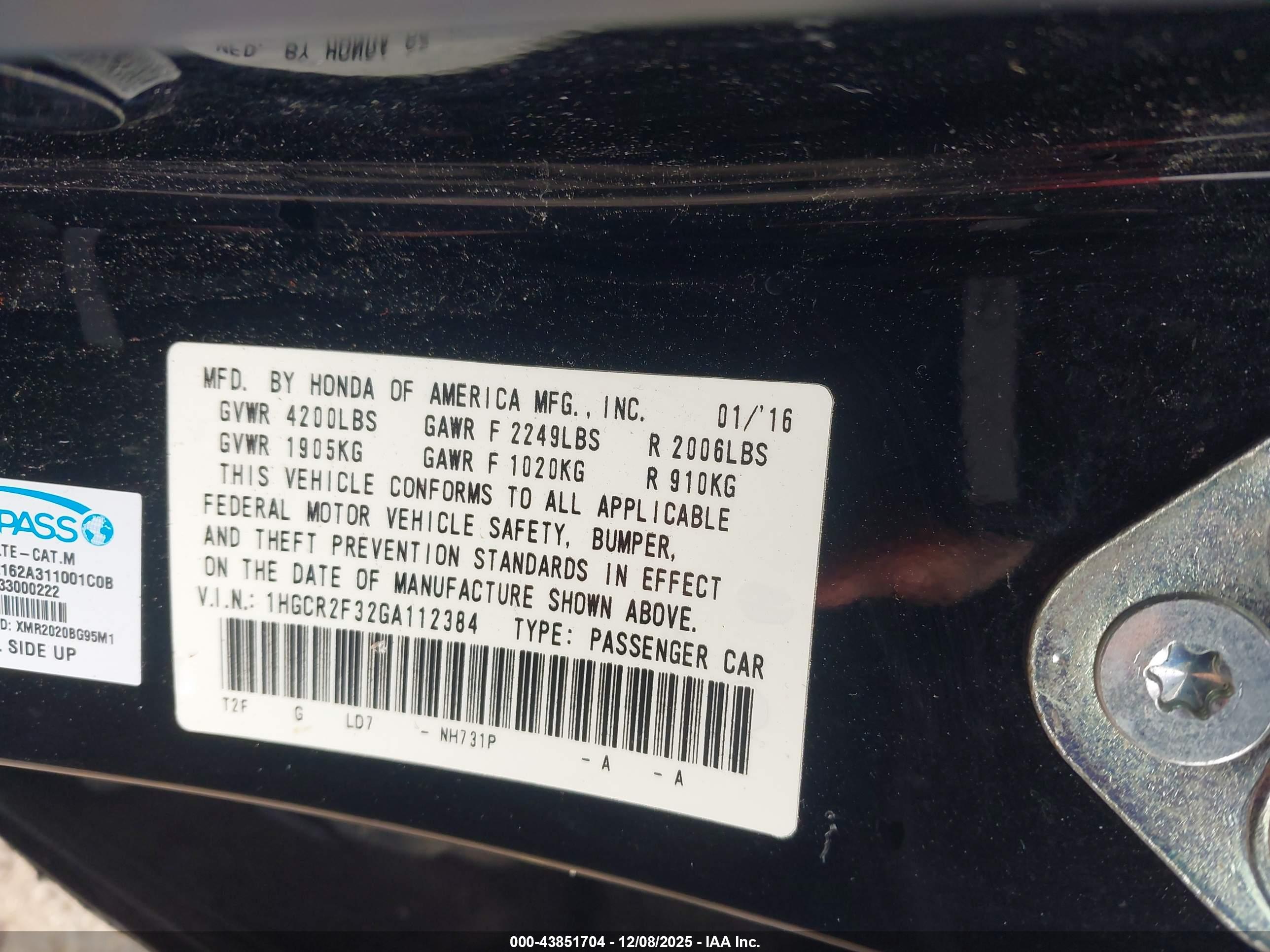 HONDA ACCORD image 9