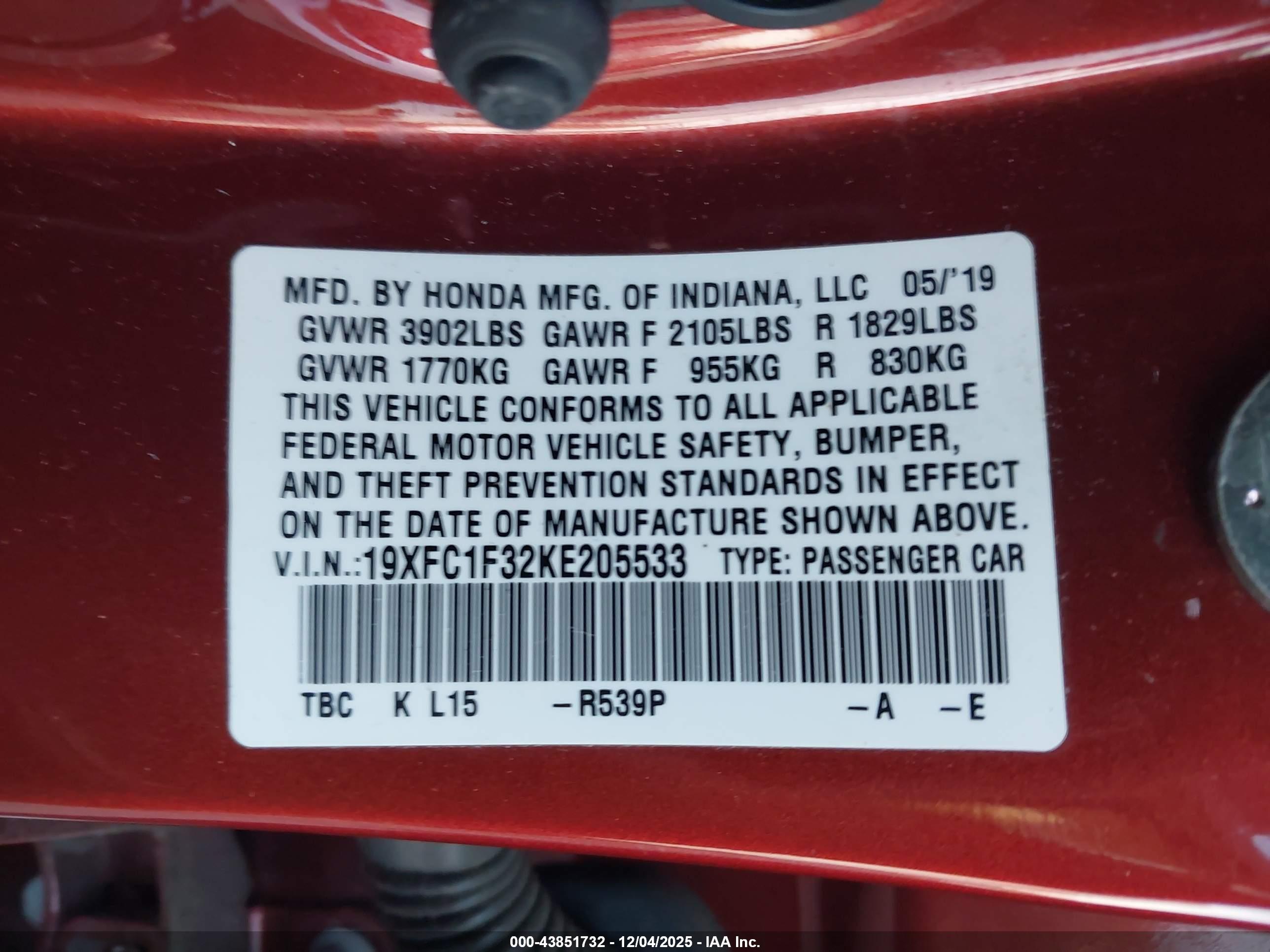 HONDA CIVIC image 9